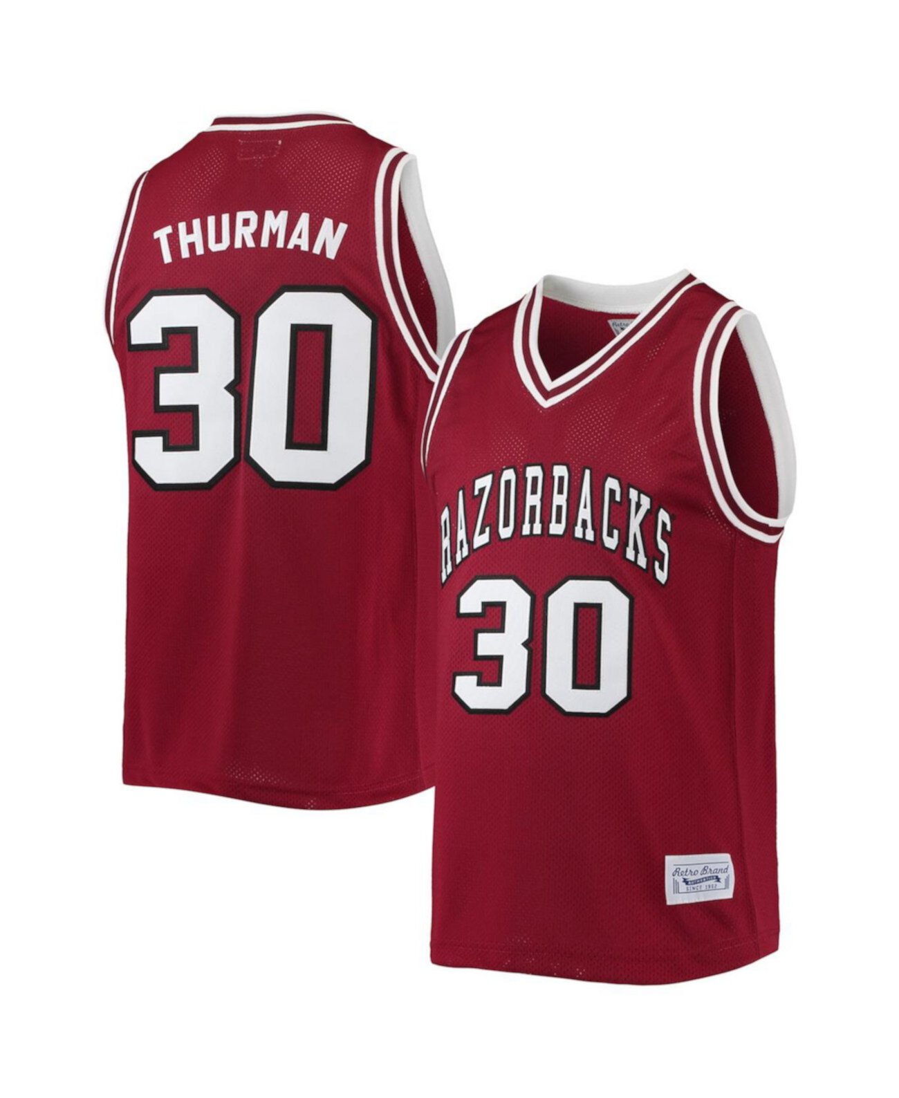 Мужская памятная классическая баскетбольная майка Scotty Thurman Cardinal Arkansas Razorbacks Alumni Original Retro Brand