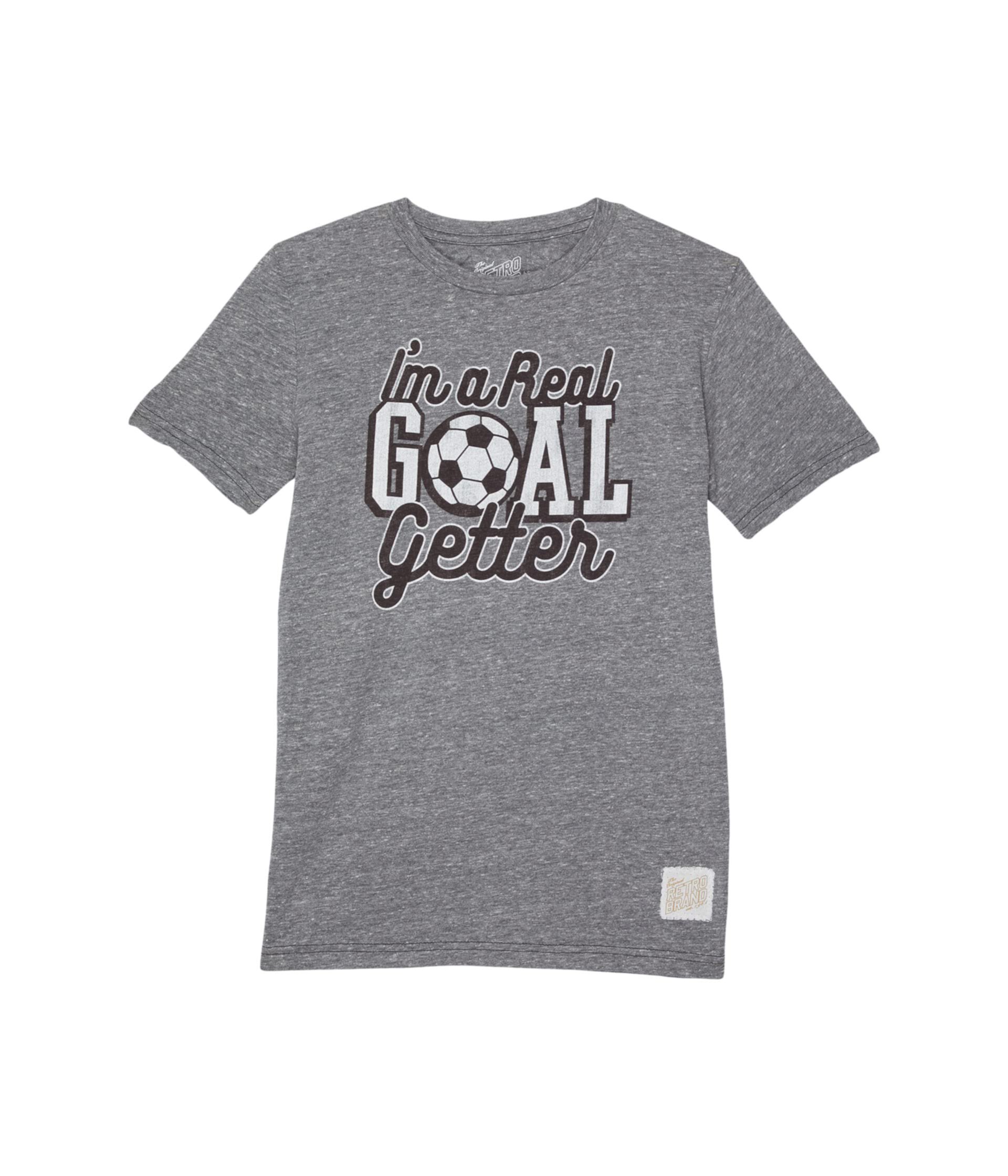 Футболка Goal Getter Soccer Tri-Blend с круглым вырезом (для больших детей) The Original Retro Brand Kids
