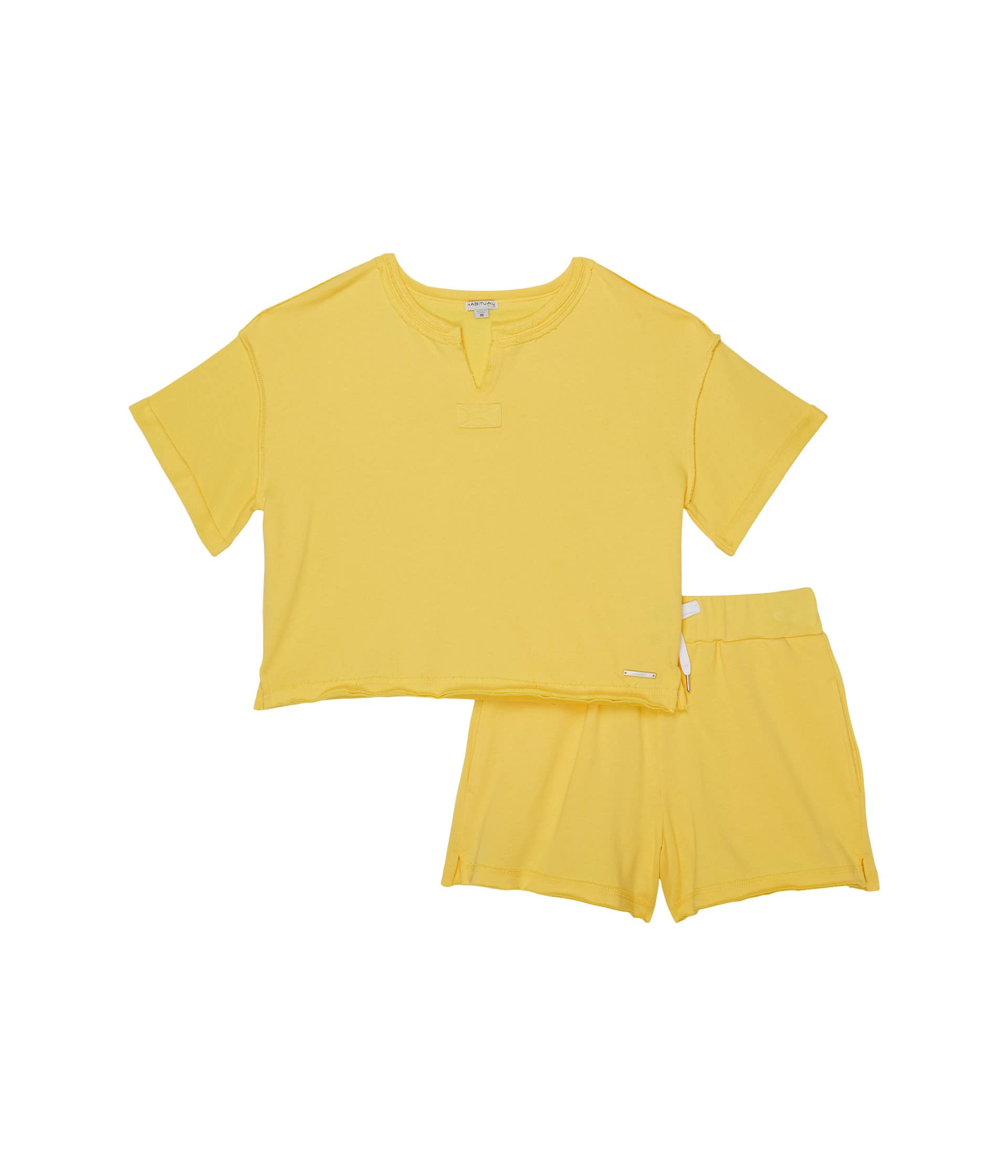 Split-Neck Top Shorts Set (Big Kids) Habitual