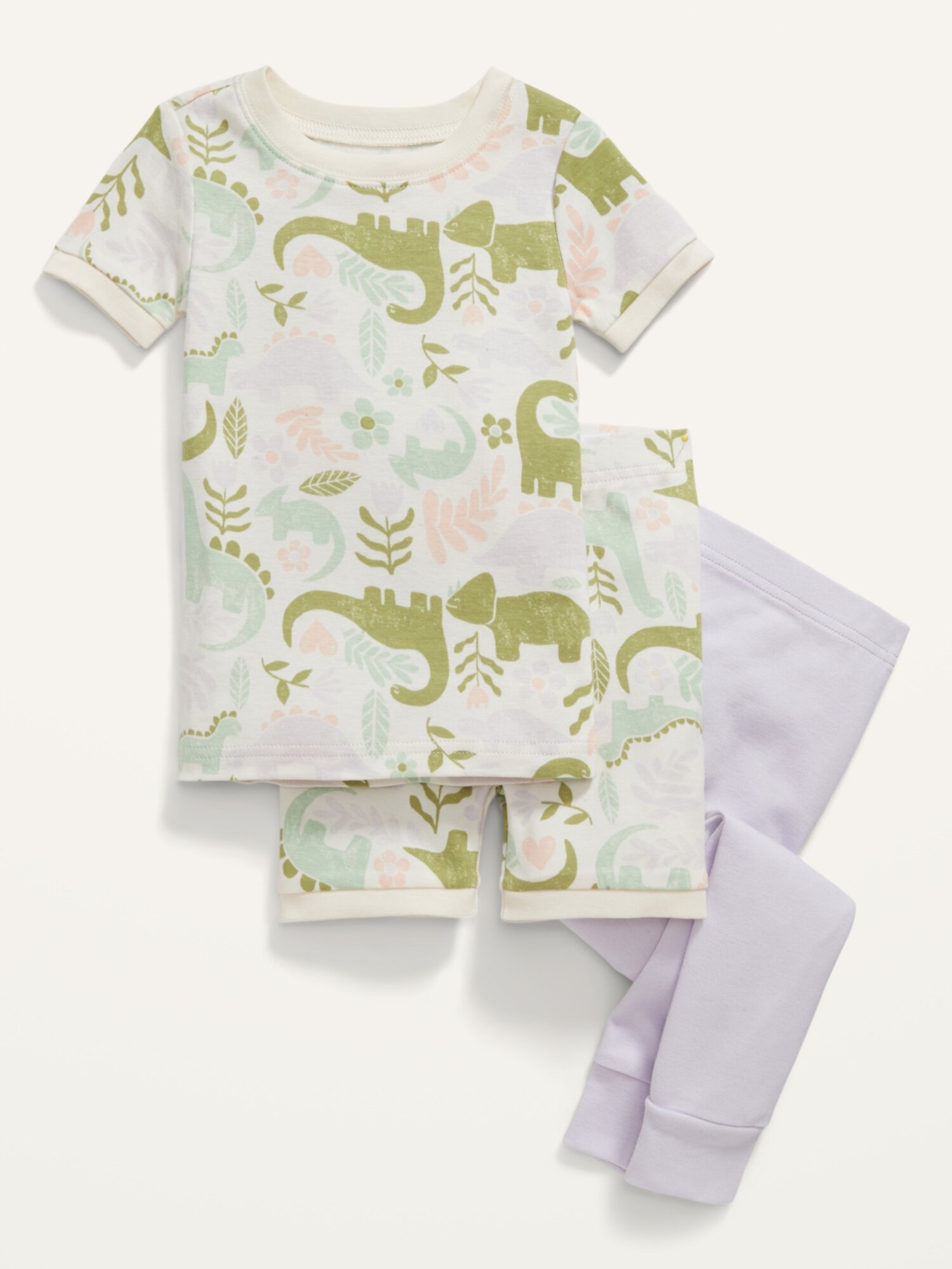 Пижамный комплект унисекс из 3 предметов для малышей и малышей Old Navy