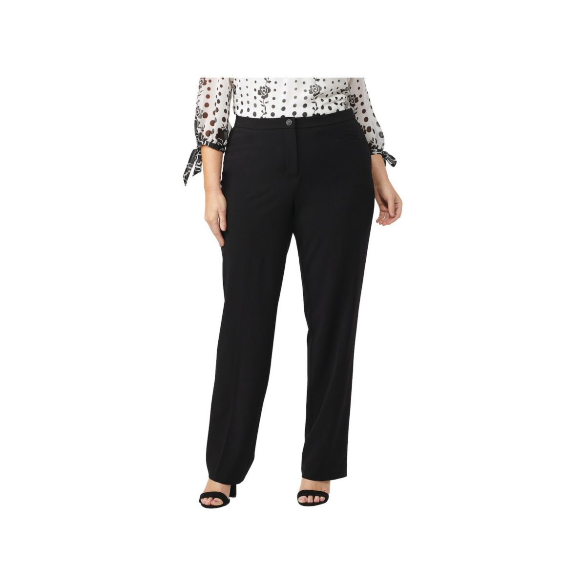 Женские брюки для секретных агентов DressBarn с карманами "кошачий глаз" и молнией - короткая длина Dressbarn