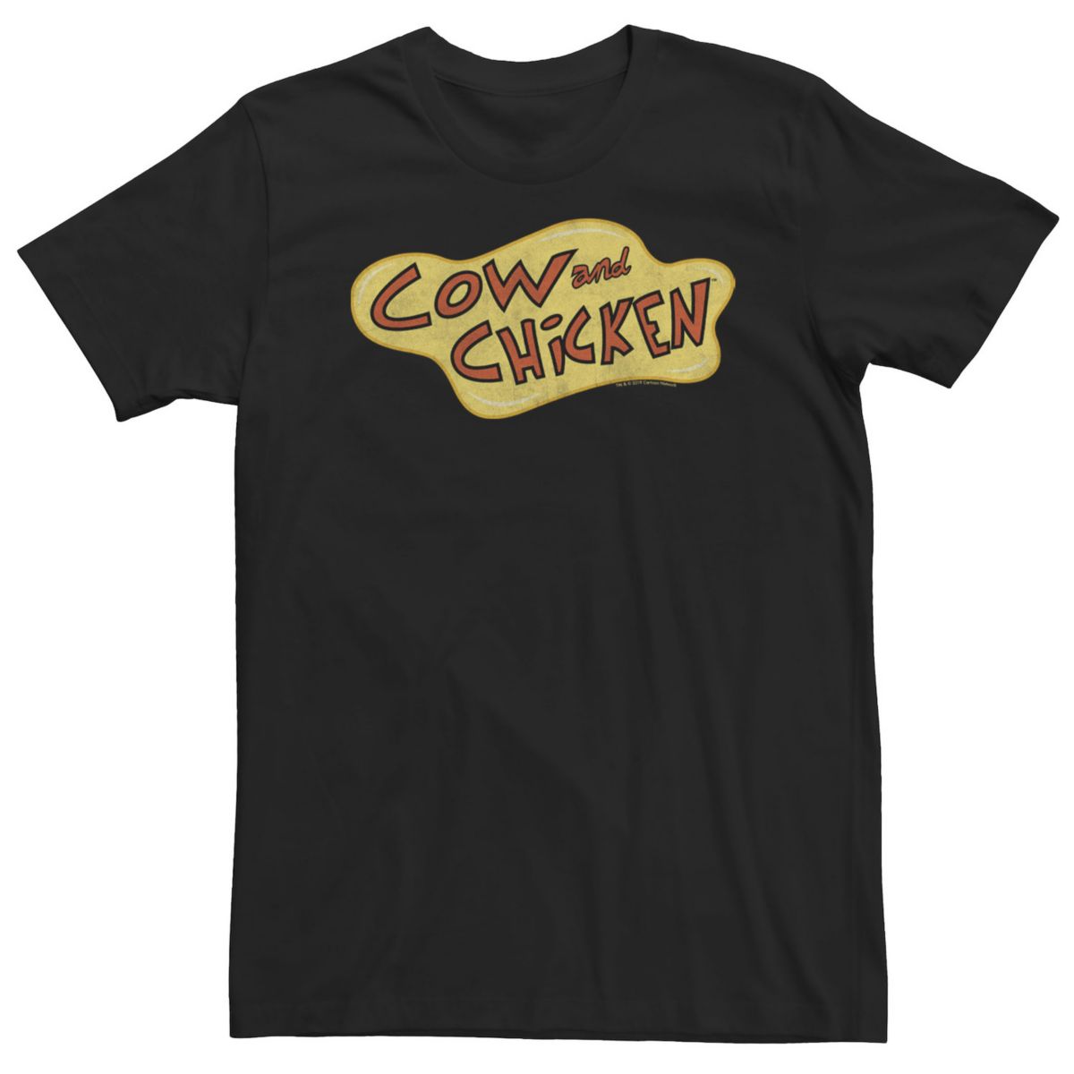 Цветная футболка с логотипом Big & Tall Cartoon Network Cow And Chicken Cartoon Network