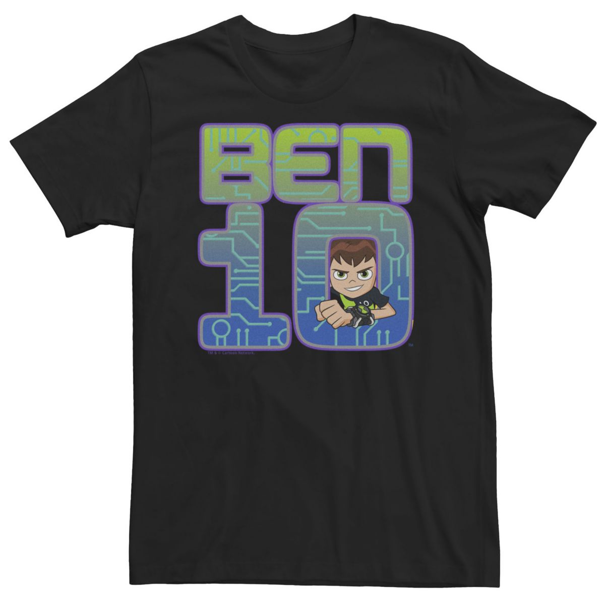 Футболка с логотипом Big & Tall Cartoon Network Ben 10 Simple Portrait Cartoon Network
