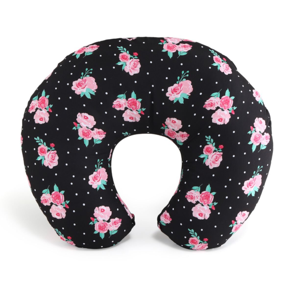 The Peanutshell Black Floral Nursing Pillow The Peanutshell