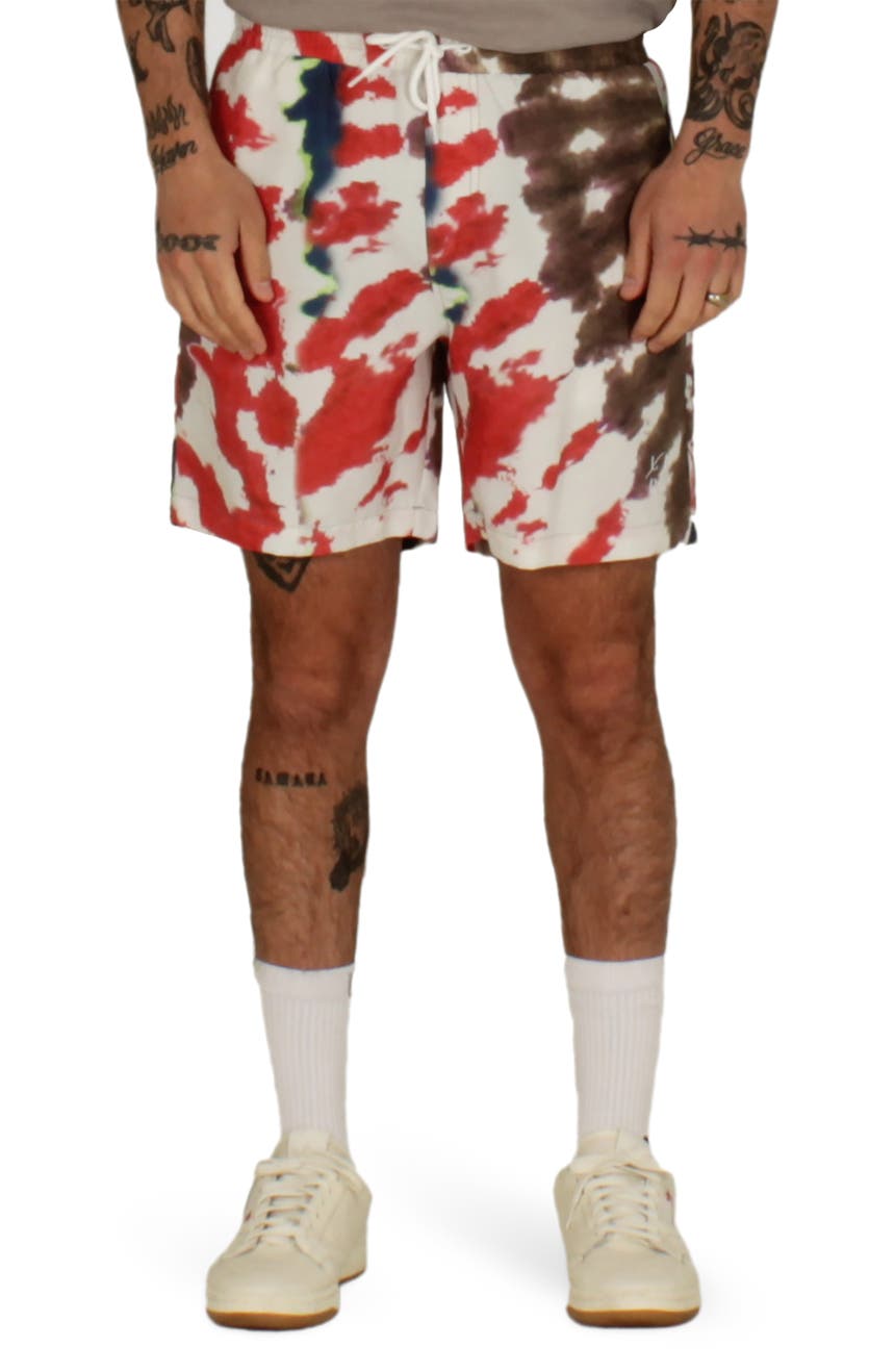 Волейбольные шорты для плавания с принтом Taza Tie Dye LIRA CLOTHING
