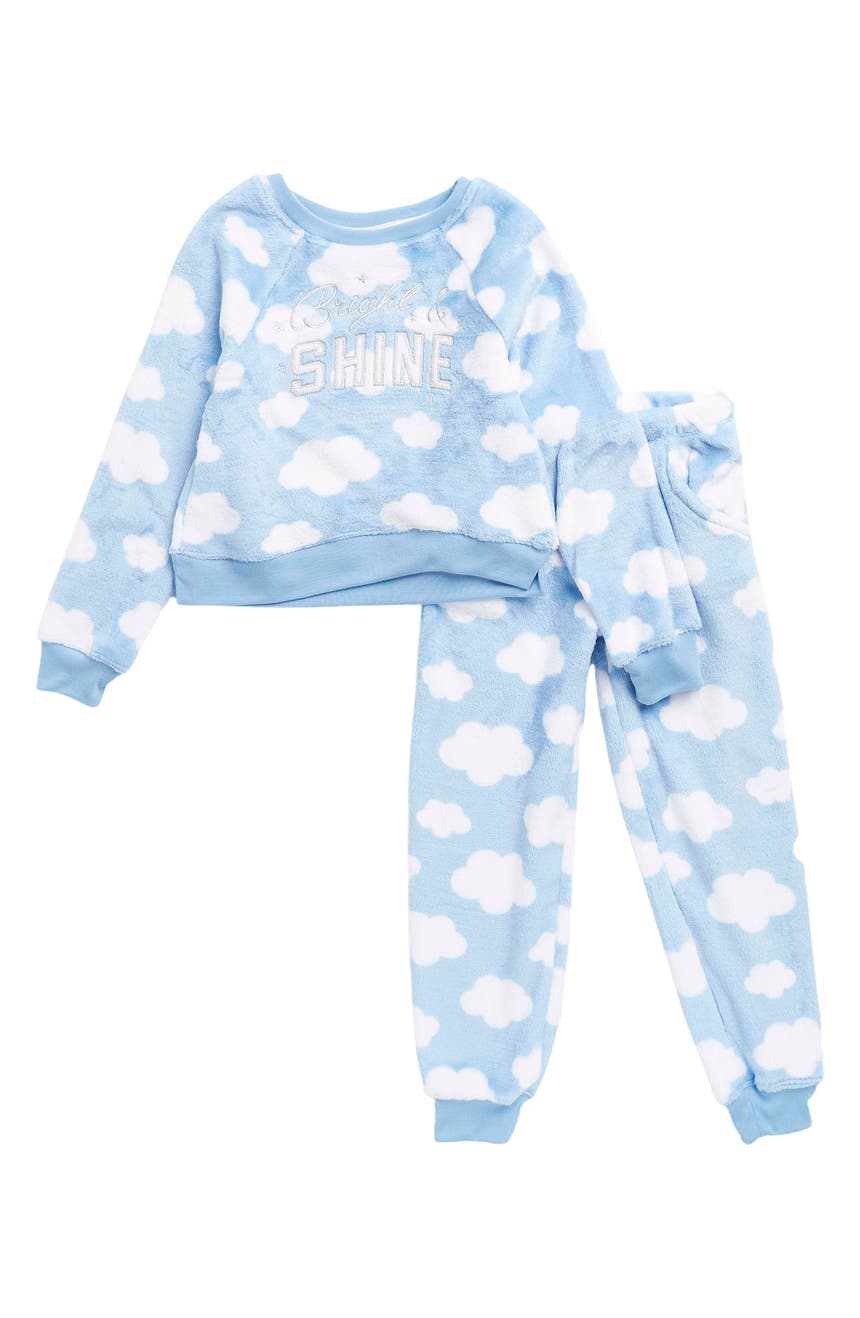 Bright & Shine Cloud Plush Fleece Top & Pants Pajama Set Dream Life
