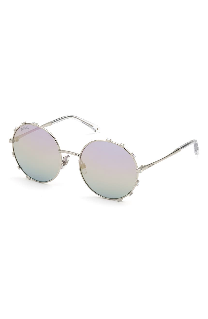 Круглые солнцезащитные очки 57 мм Swarovski