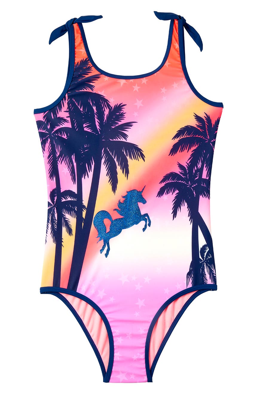 Unicorn Tropical One-Piece Swimsuit Limited Too