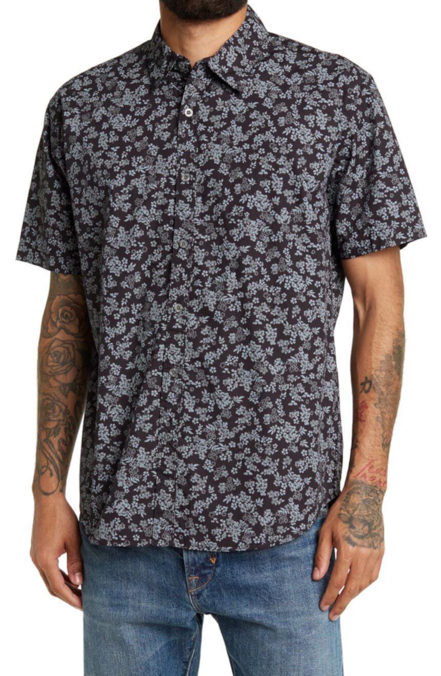 Рубашка с коротким рукавом Westport Regular Fit с цветочным принтом COASTAORO