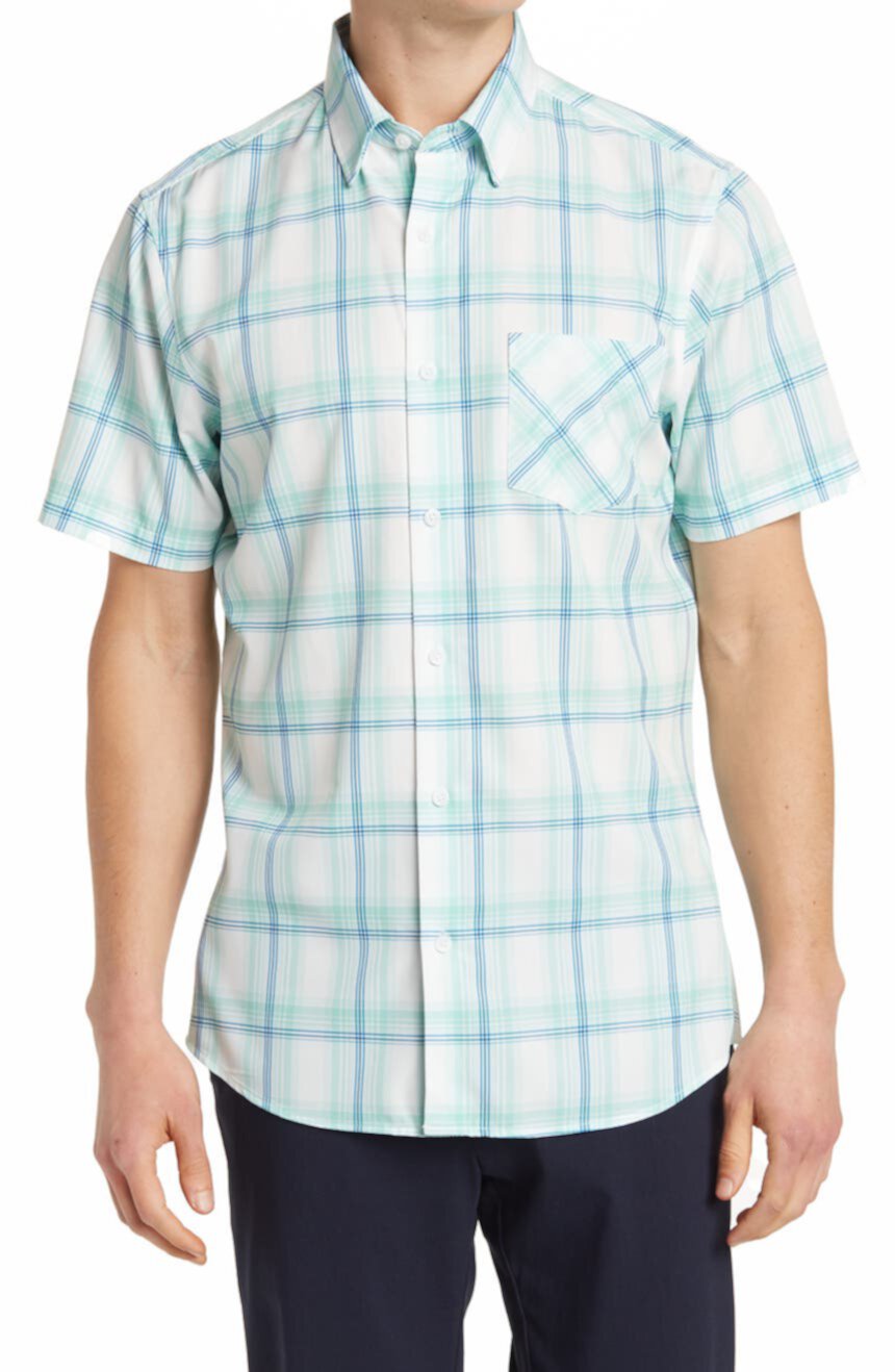 Рубашка Lino в клетку с коротким рукавом 14th & Union