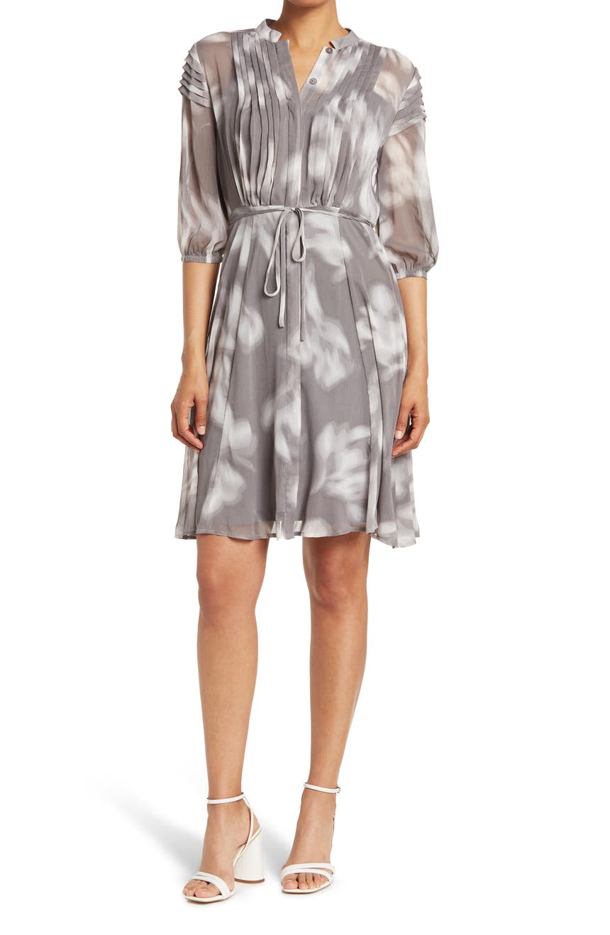 Платье-рубашка с абстрактным принтом Calvin Klein