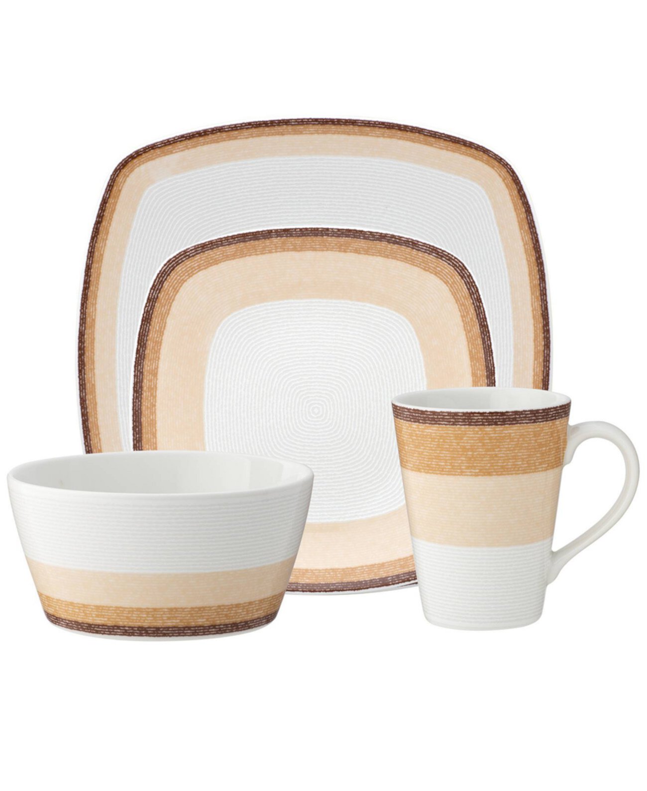 Colorscapes Desert Layers 4 Piece Square Place Setting Noritake