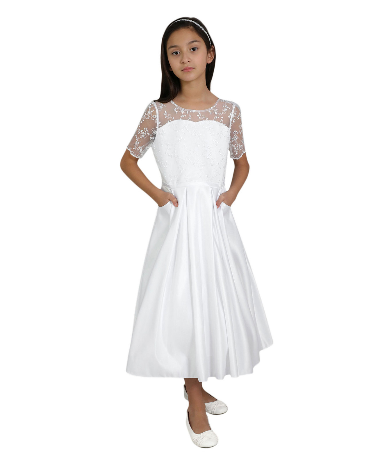 Платье для причастия Selma для больших девочек Us Angels