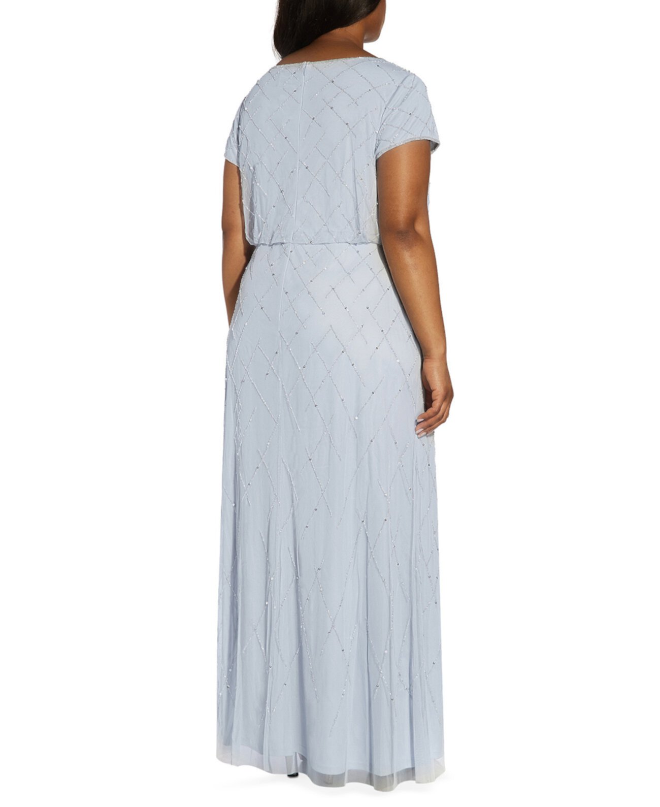 Украшенное блузонное платье больших размеров Adrianna Papell