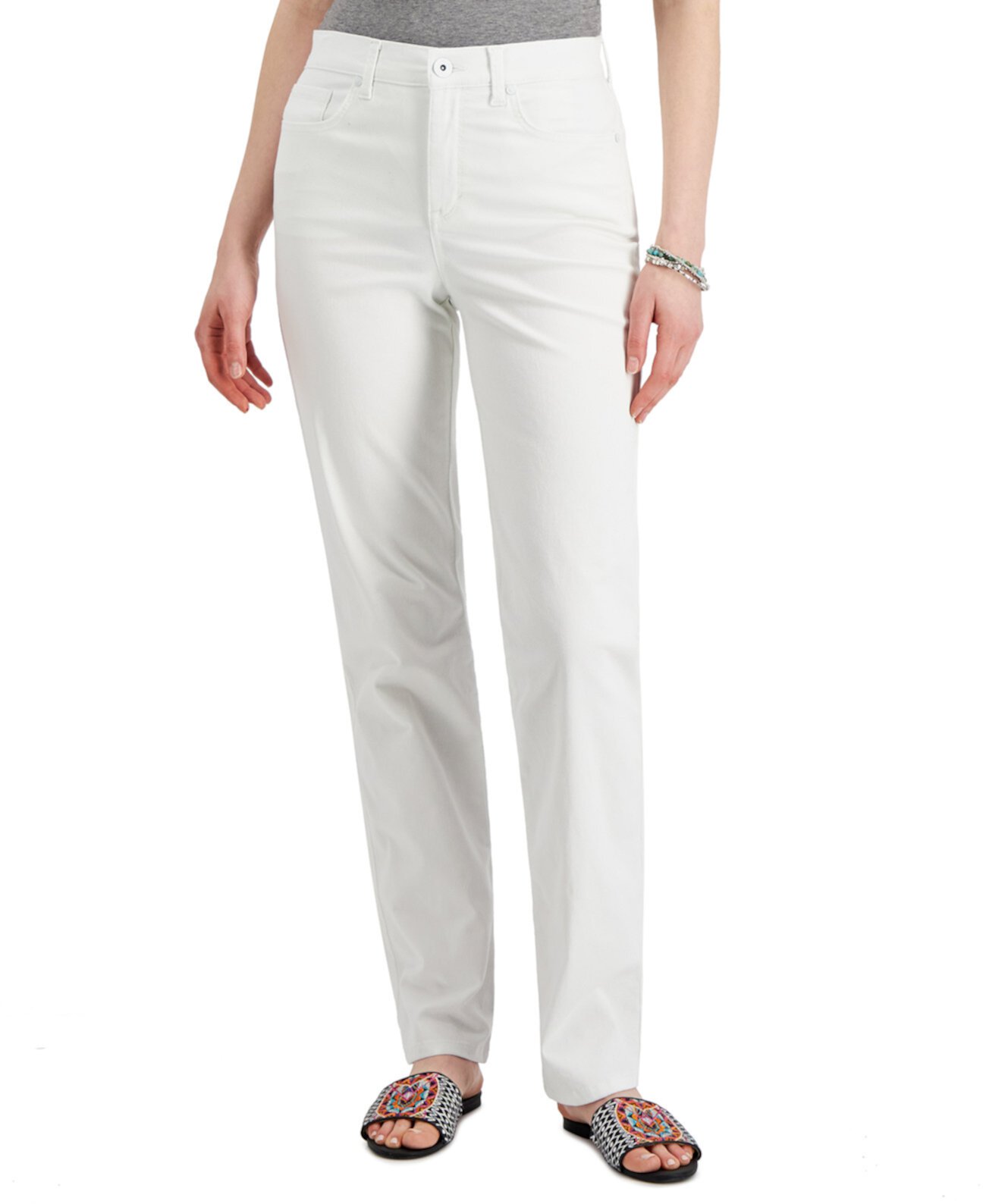 Прямые джинсы с высокой посадкой, созданные для Macy's Style & Co