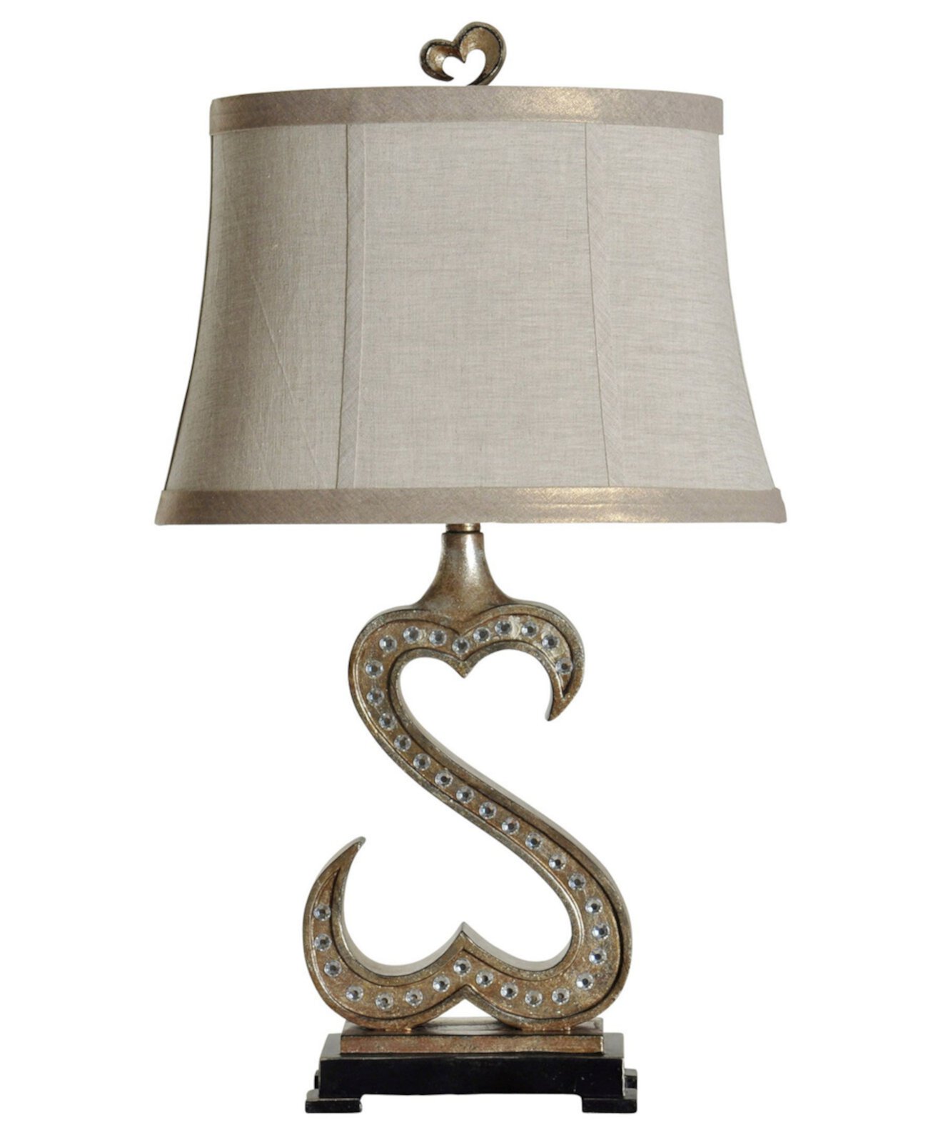 Настольная лампа с открытым сердцем StyleCraft Home Collection