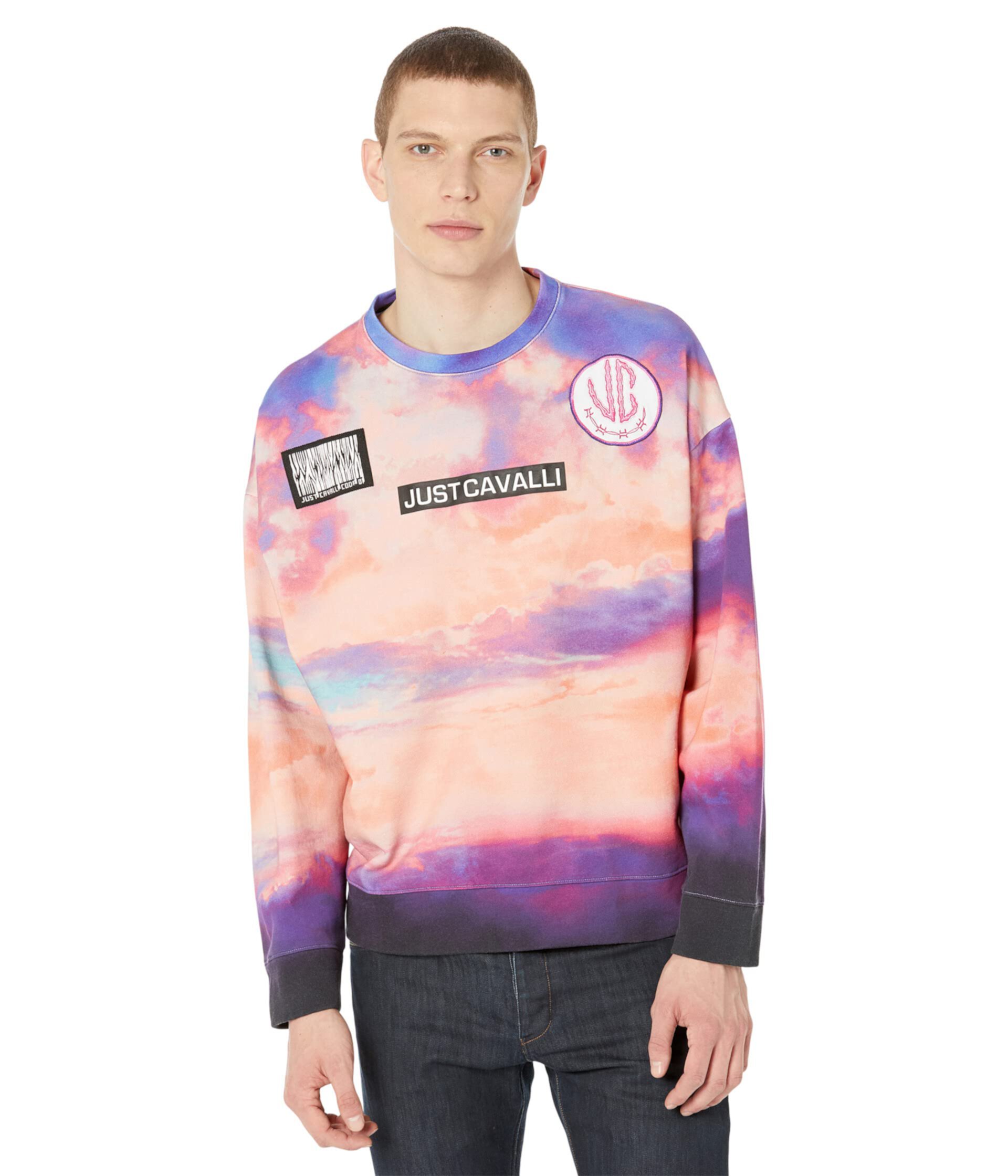 Sunset Crew Sweat Just Cavalli