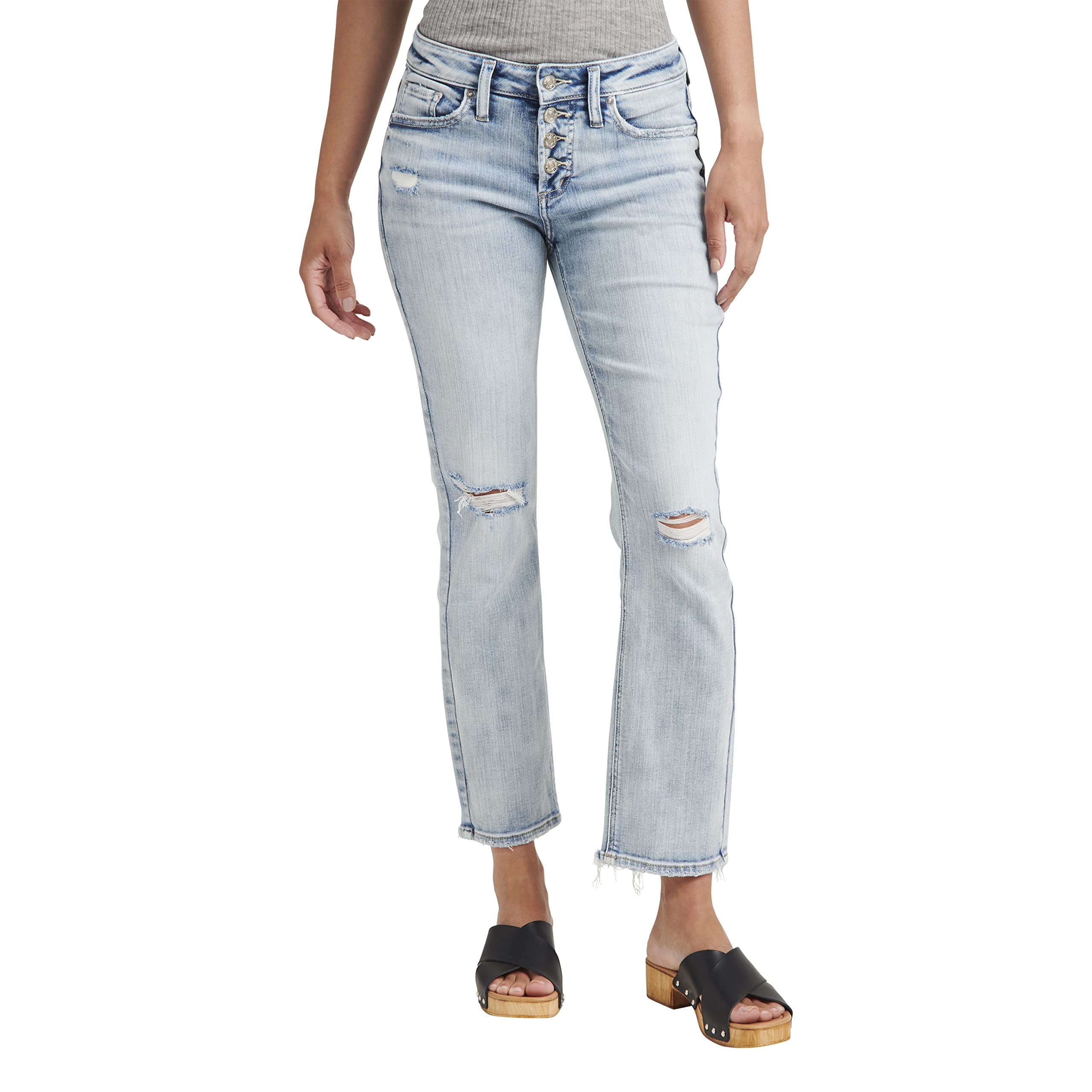 Suki Straight Crop L43983SCV176 Silver Jeans Co.