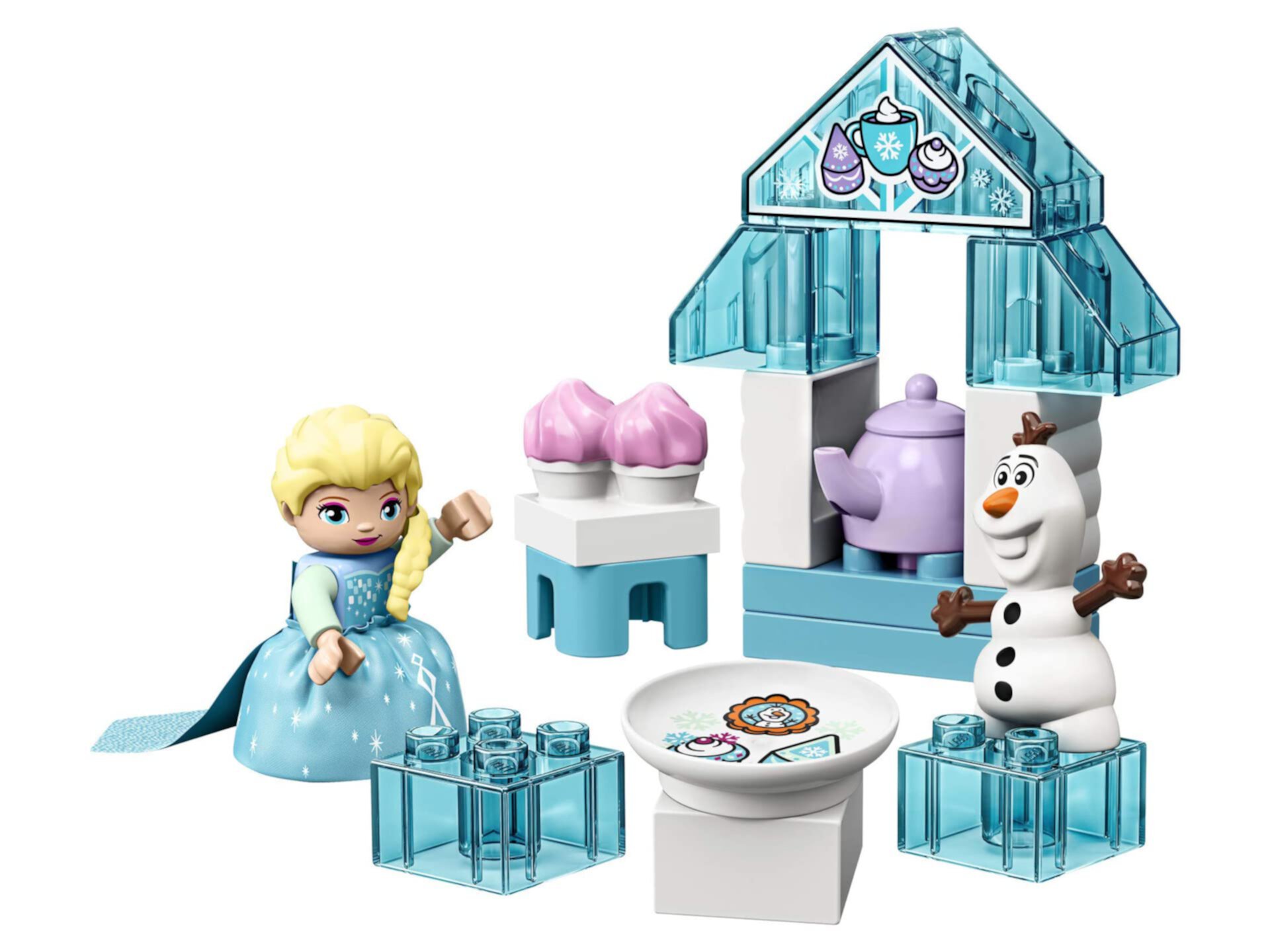 Игрушка LEGO DUPLO Disney Frozen с изображением чаепития Эльзы и Олафа 10920 Disney Frozen Gift для детей и малышей (17 деталей) Lego