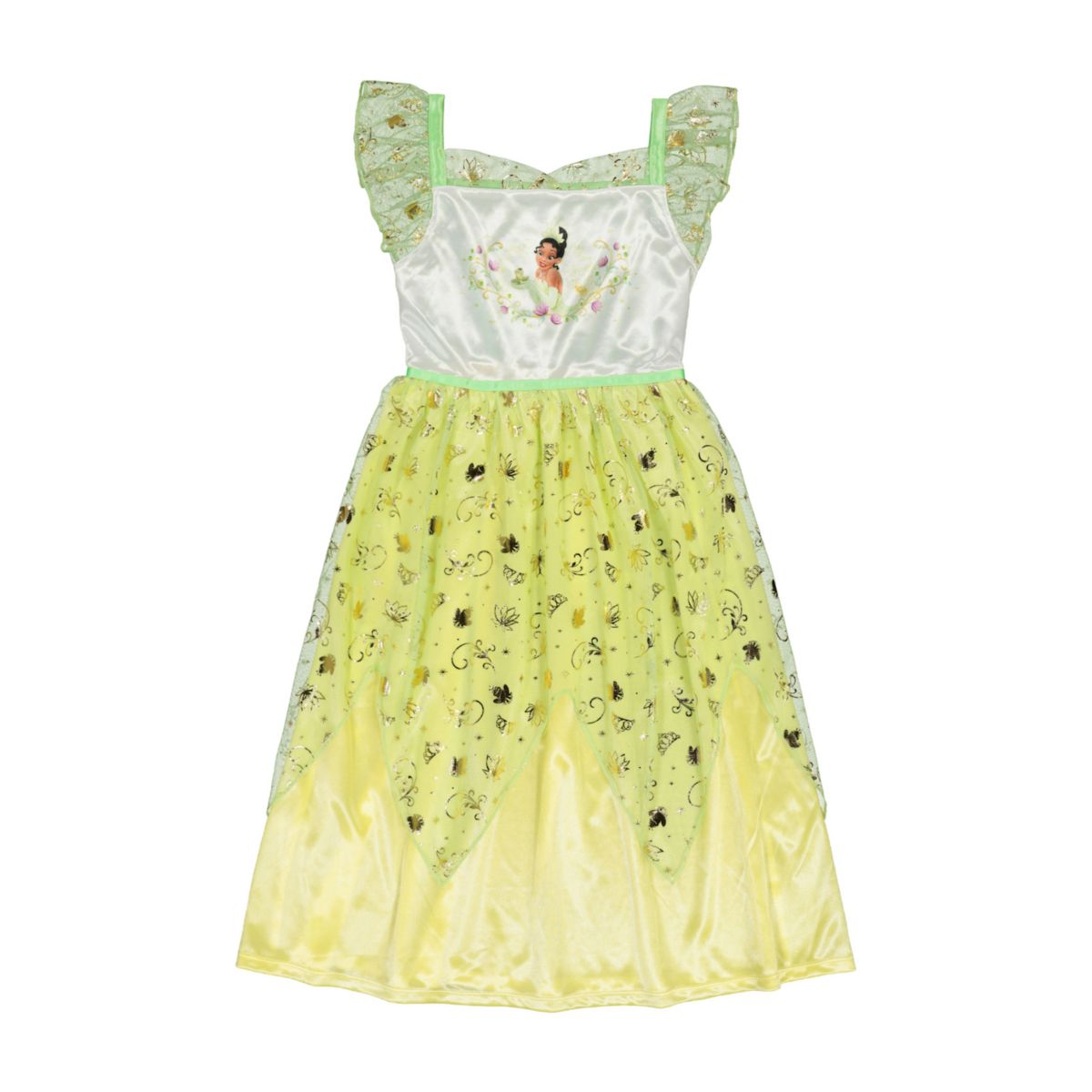 Девочки 4-8 Disney Princess Princess Tiana Fantasy Night Gown Licensed Character