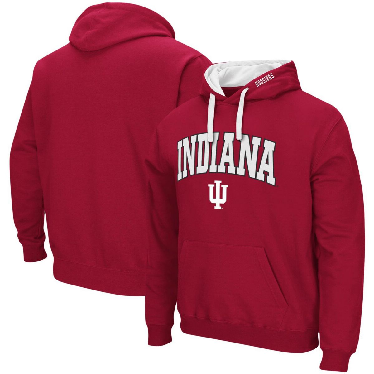 Мужская Футболка Colosseum Crimson Indiana Hoosiers Big & Tall Arch & Logo 2.0 Colosseum