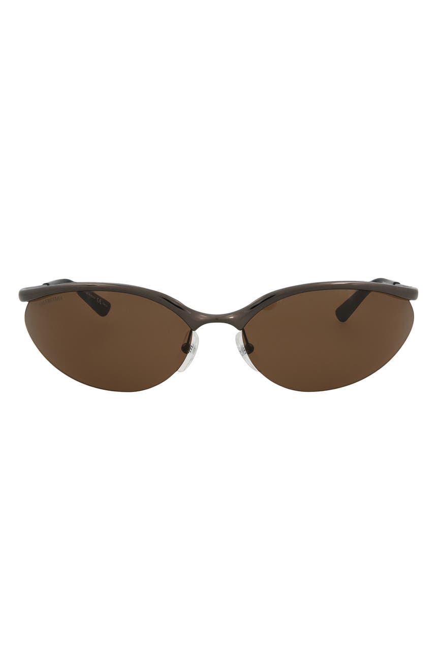 Модные солнцезащитные очки «кошачий глаз» 71 мм Balenciaga
