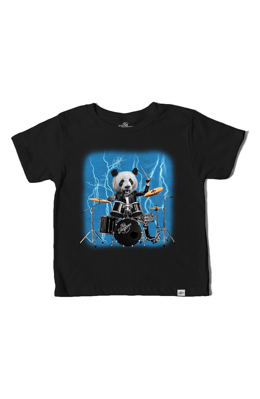 PANDA ROCK Rockin' Panda Graphic T-Shirt Kid Dangerous