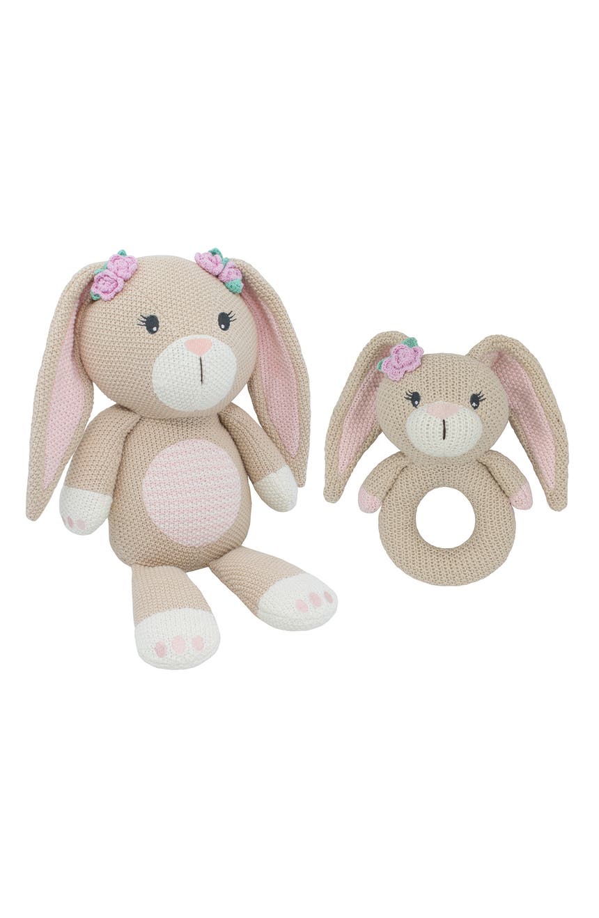Whimsical Knit Toy Bunny - Set of 2 Living Textiles