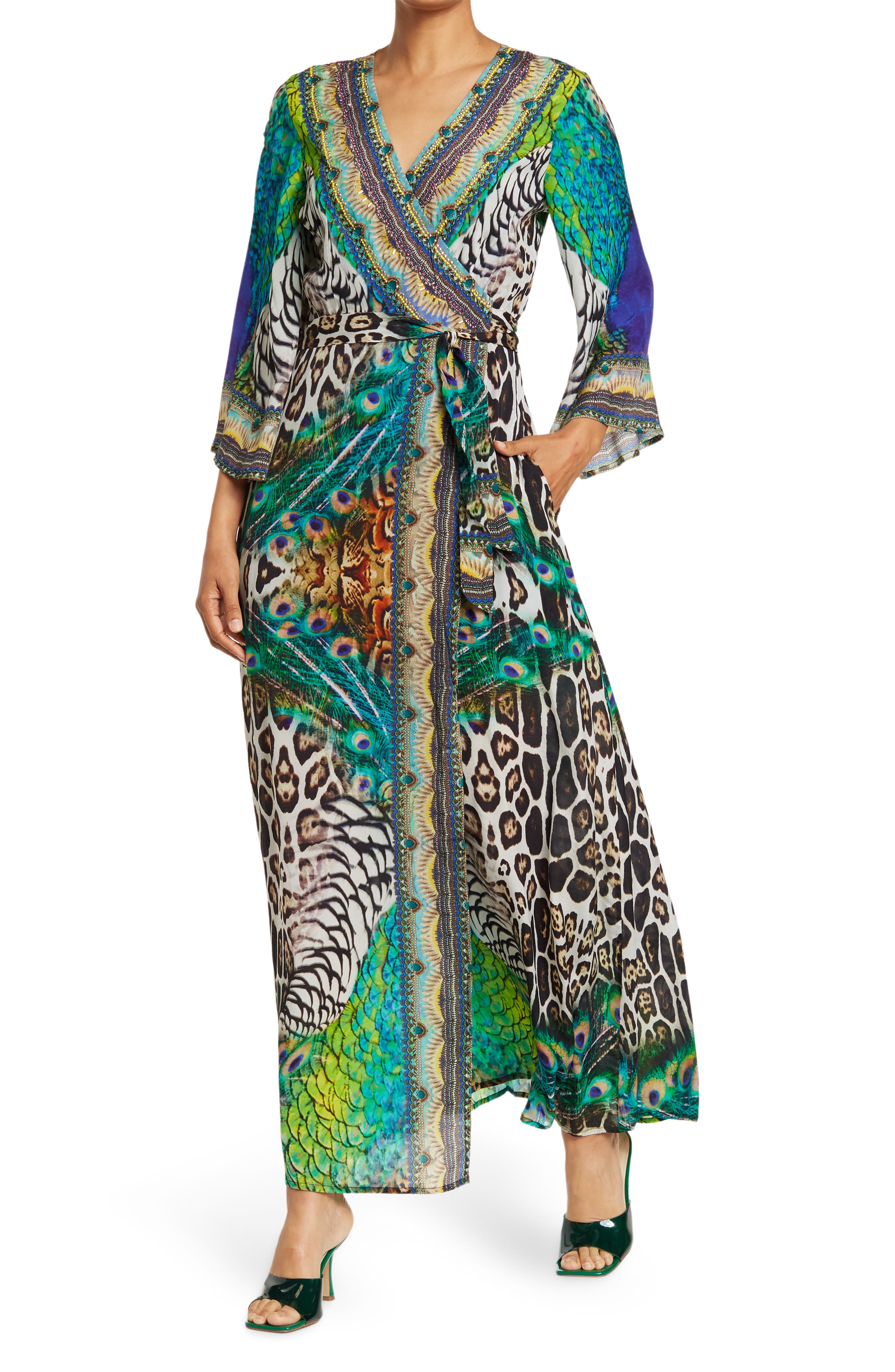 Long Sleeve Wrap Dress Shahida Parides