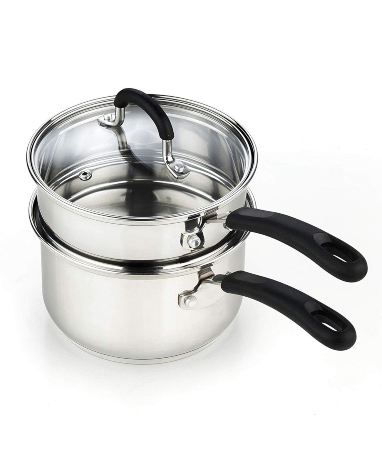 Professional Stainless Steel Double Boiler, 2 Quarts Cook N Home