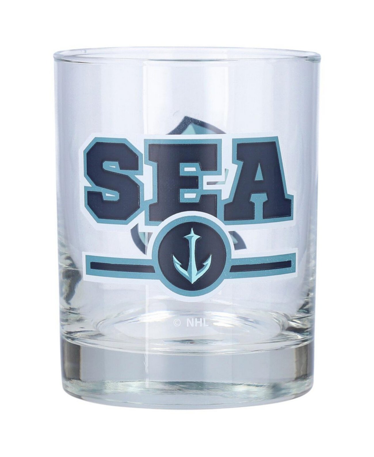 Seattle Kraken Letterman 14 oz Rocks Glass Logo Brand