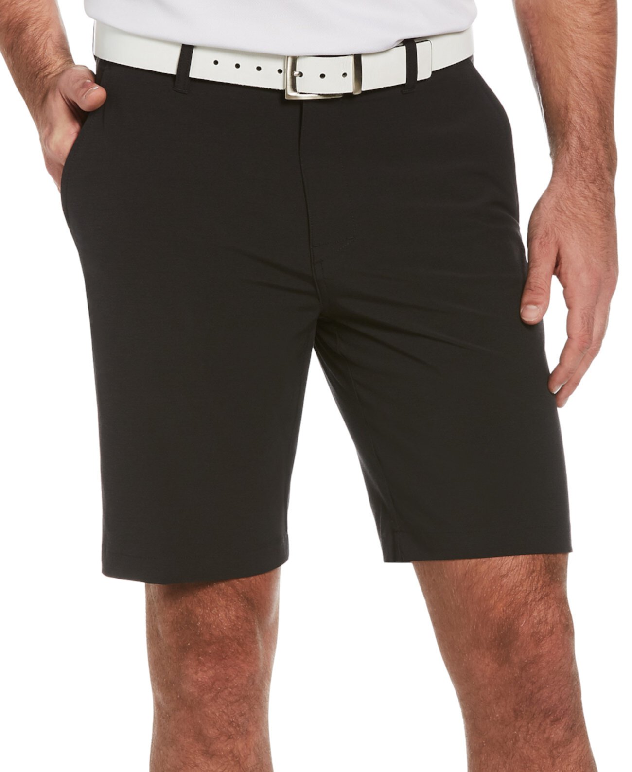 Мужские шорты для гольфа с плоской передней частью и горизонтальной текстурой PGA TOUR