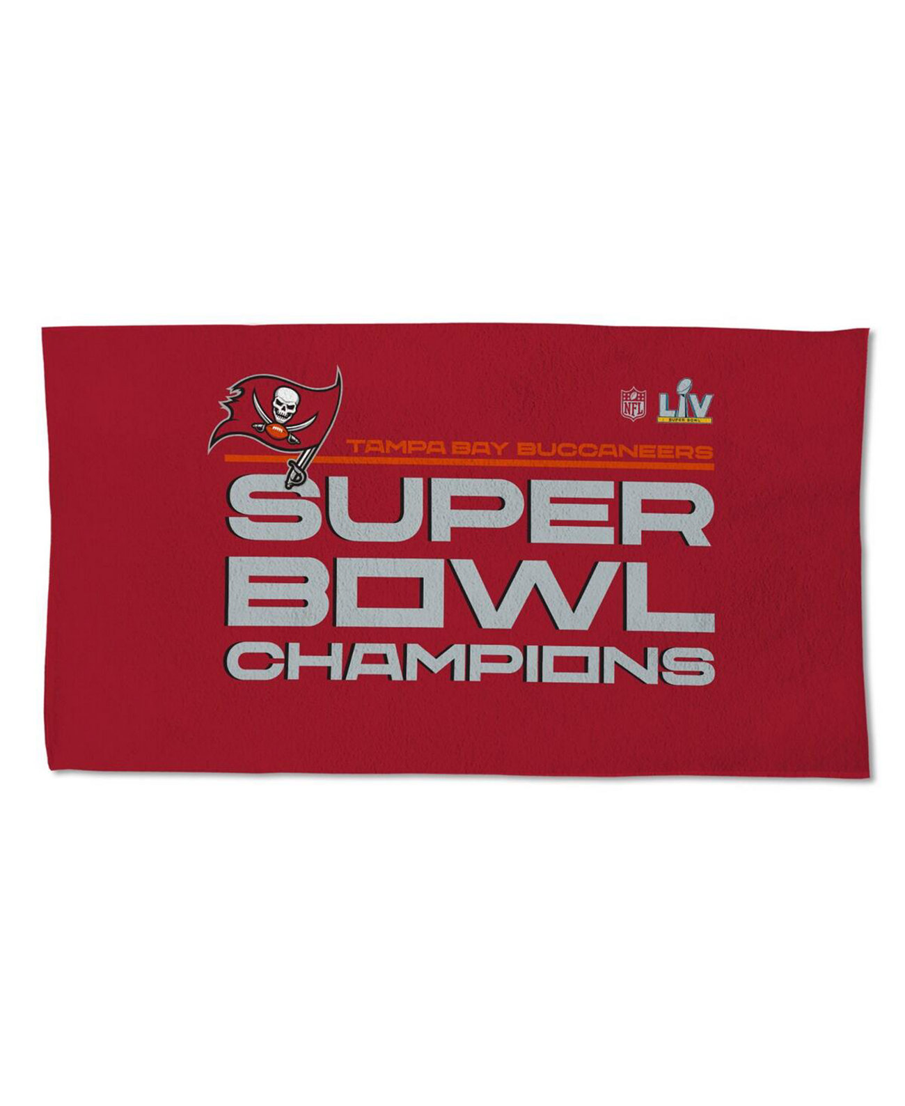 Tampa Bay Buccaneers Super Bowl LV Champions Раздевалка 22 x 42 дюйма Двустороннее полотенце Wincraft