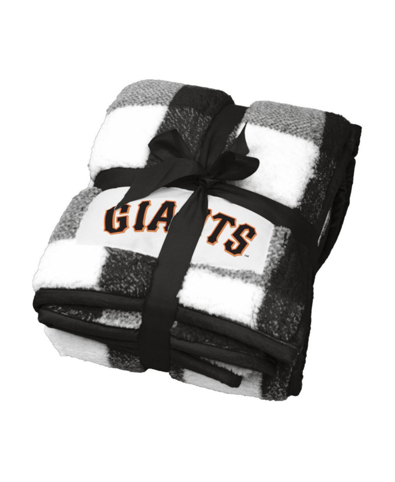 Туристическое одеяло Logo Brand San Francisco Giants 50" x 60" Buffalo Check Frosty Fleece Logo Brand