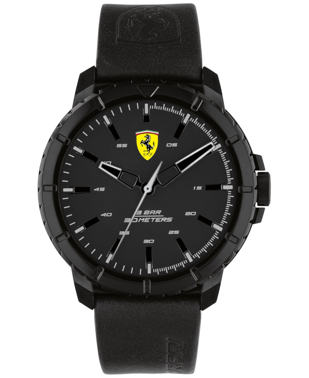 Мужские цифровые часы Forza с черным ремешком 45 мм Ferrari
