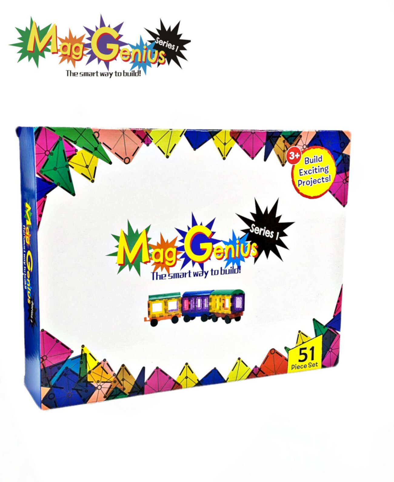 Специализированный игровой набор в форме магнитных строительных плиток, 51 предмет Mag-Genius