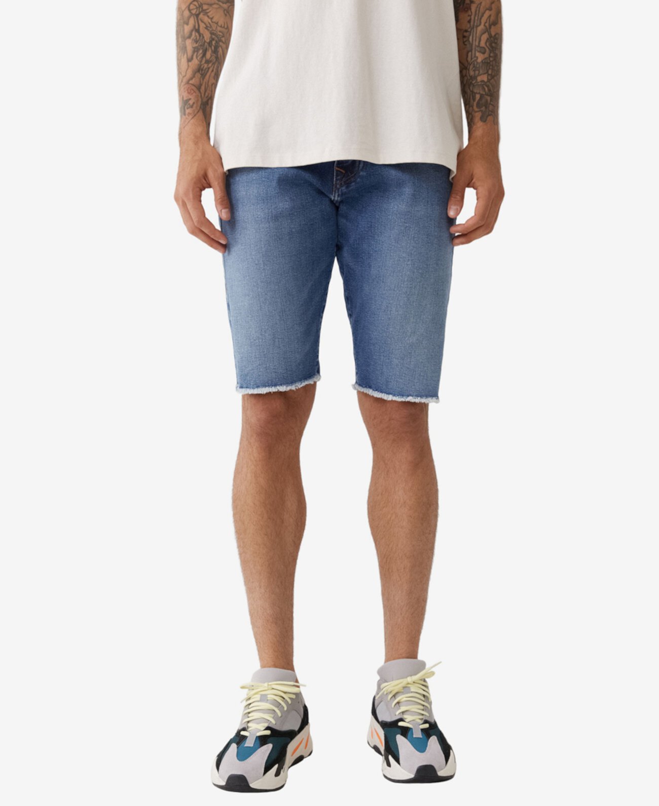 Мужские шорты Ricky Flap с необработанным краем True Religion