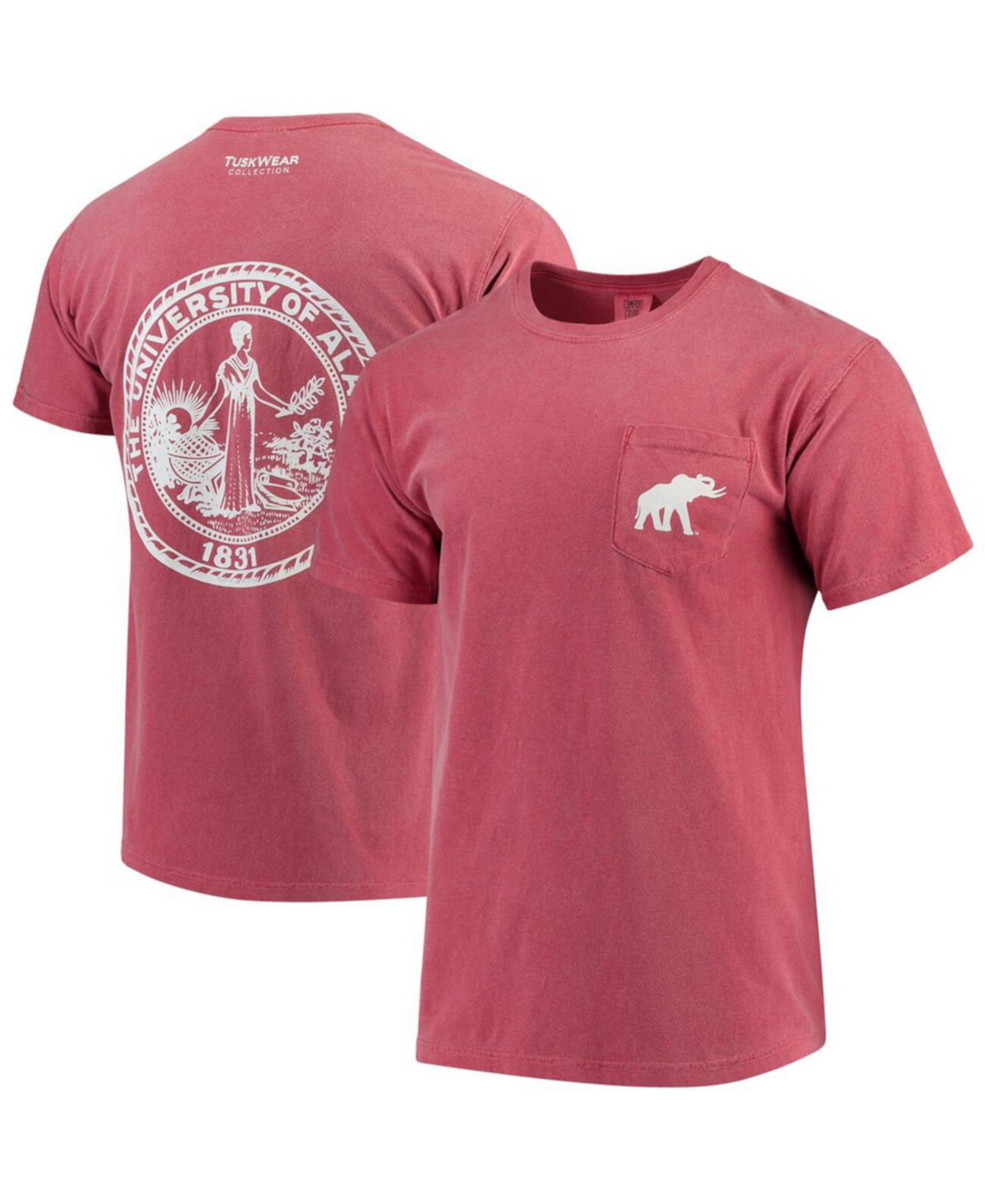 Мужская футболка Crimson Alabama Crimson Tide Comfort Colours Crest Tuskwear
