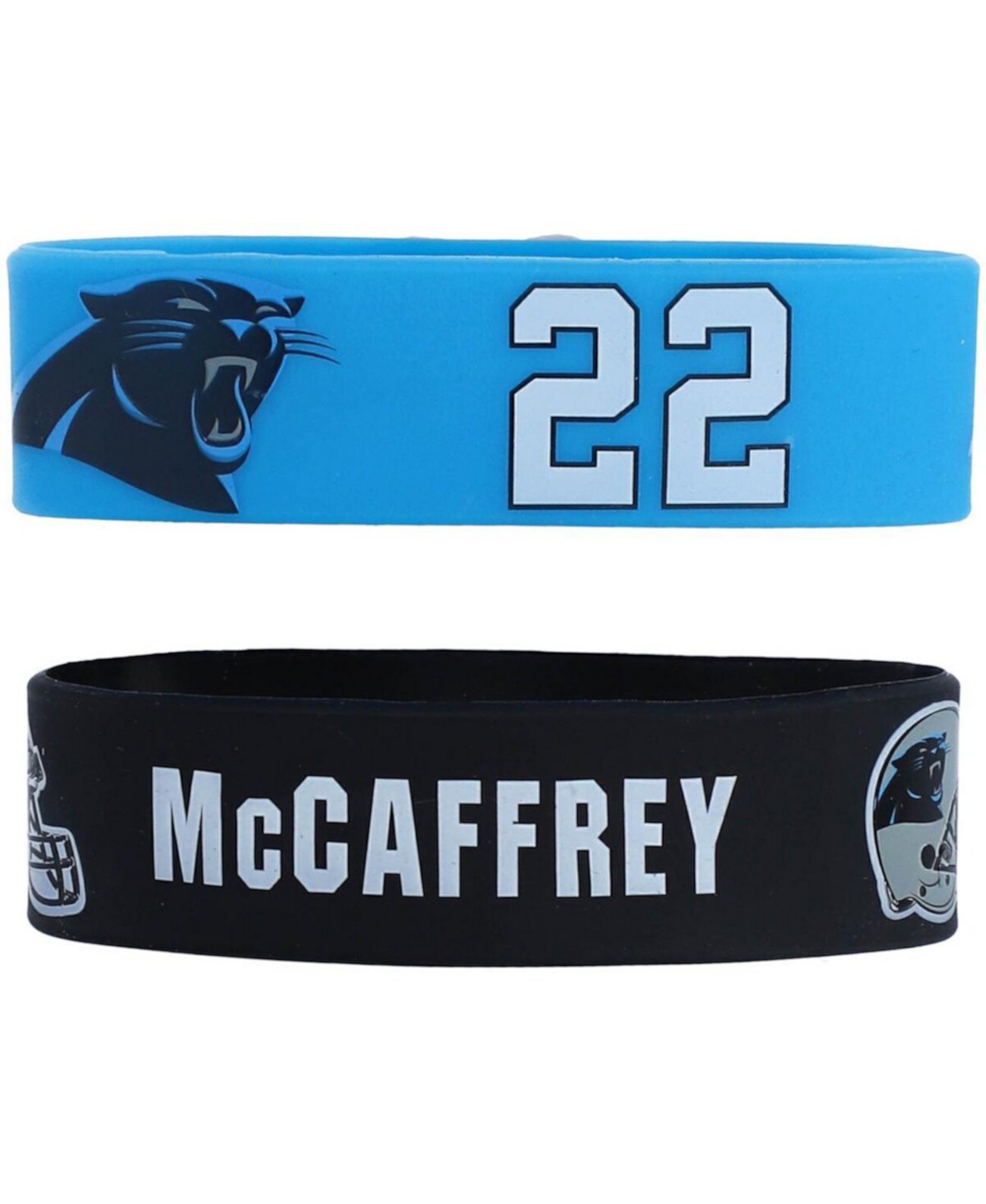 Набор из 2 браслетов для игроков Christian McCaffrey Carolina Panthers, мужской и женский Aminco