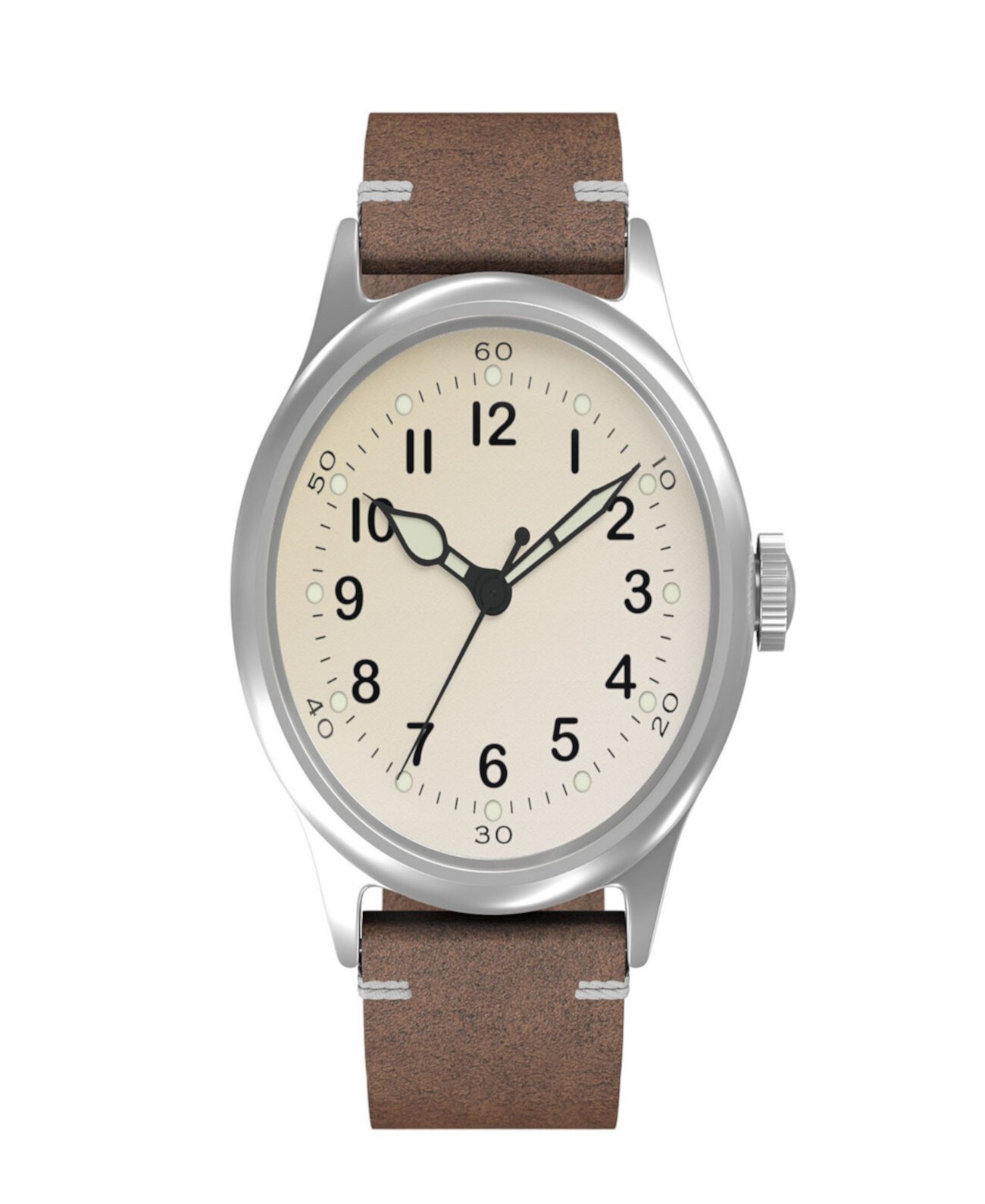 Мужские часы Tom Rice A11 с автоматическим механическим коричневым кожаным ремешком 42 мм Ewatchfactory