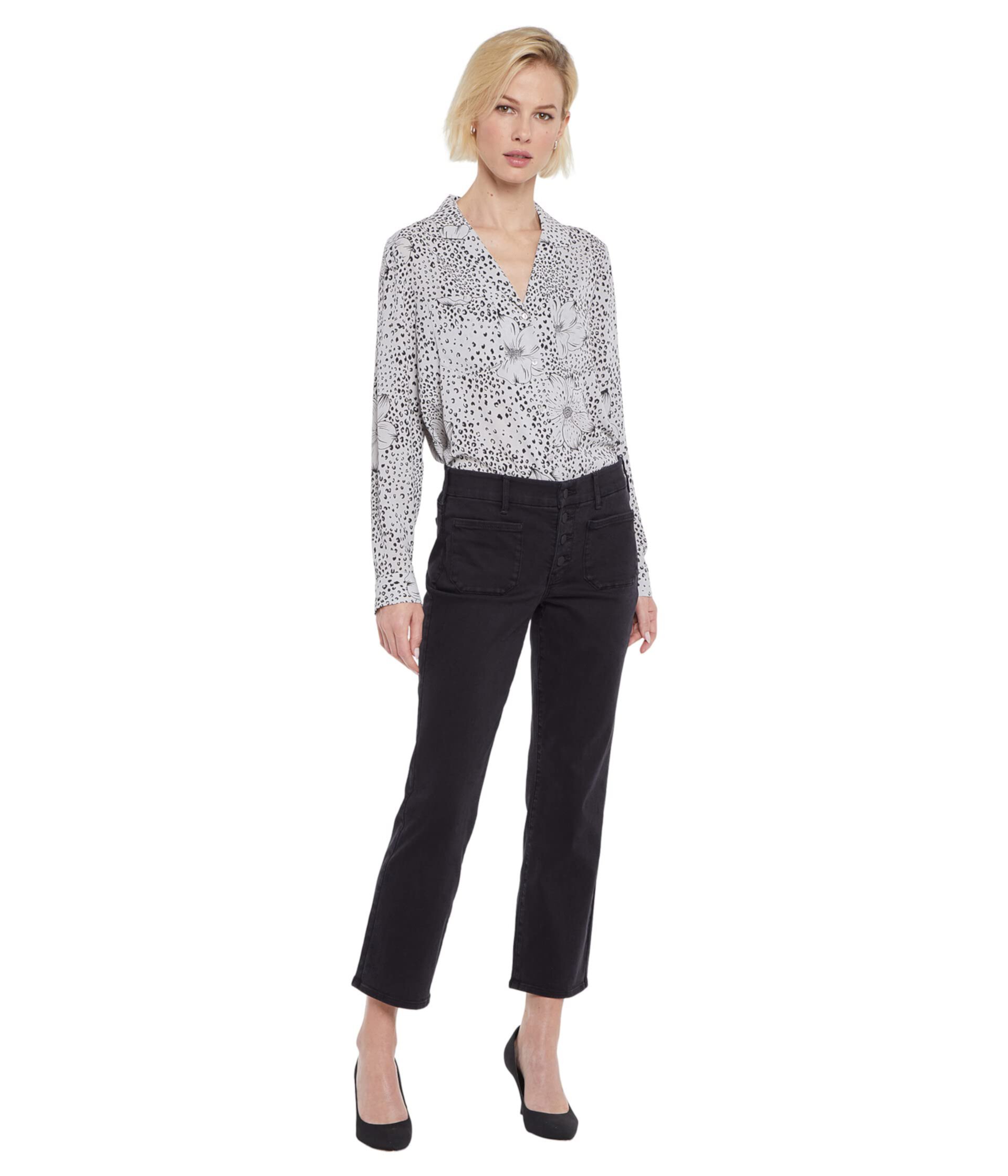 Waist Match Marilyn Straight Ankle Pants in Trinity Nydj