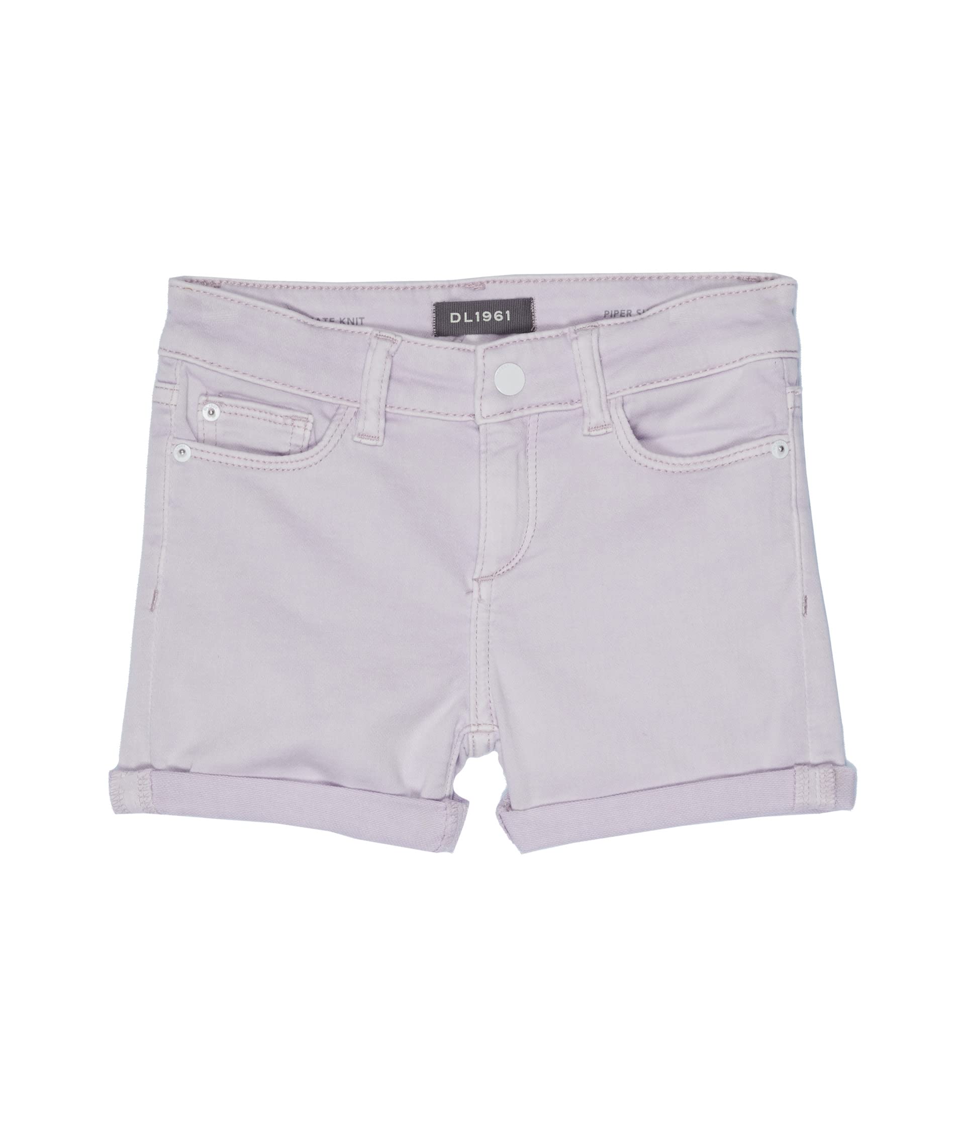 Piper Knit Cuffed Shorts in Lilac (Big Kids) Dl1961