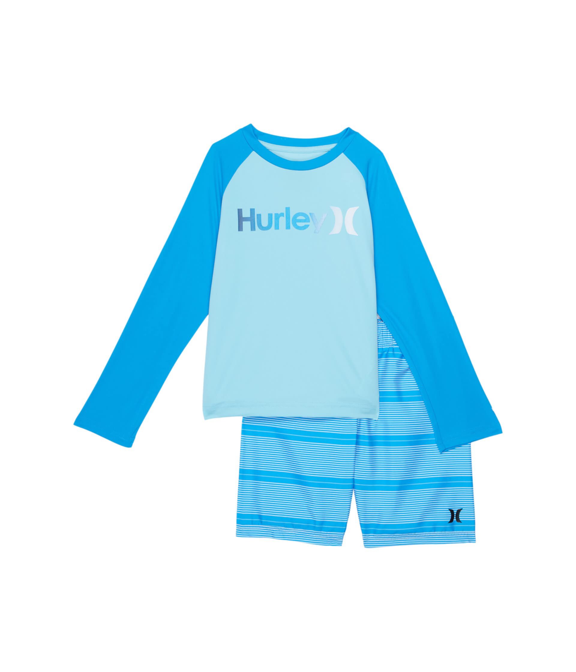 Комплект из двух частей: футболка с длинным рукавом и плавки UPF 50+ (для маленьких детей) Hurley