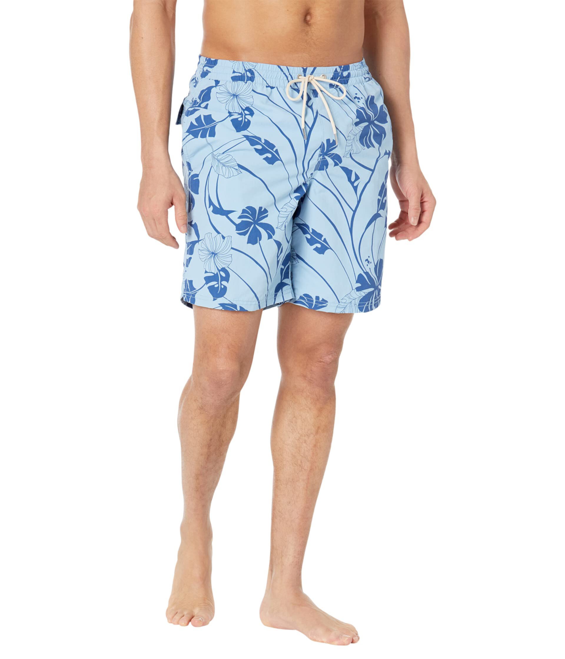 Шорты Quiksilver Waterman Paradise Harbor с уникальным принтом и эластичным поясом, 100% нейлон Quiksilver Waterman