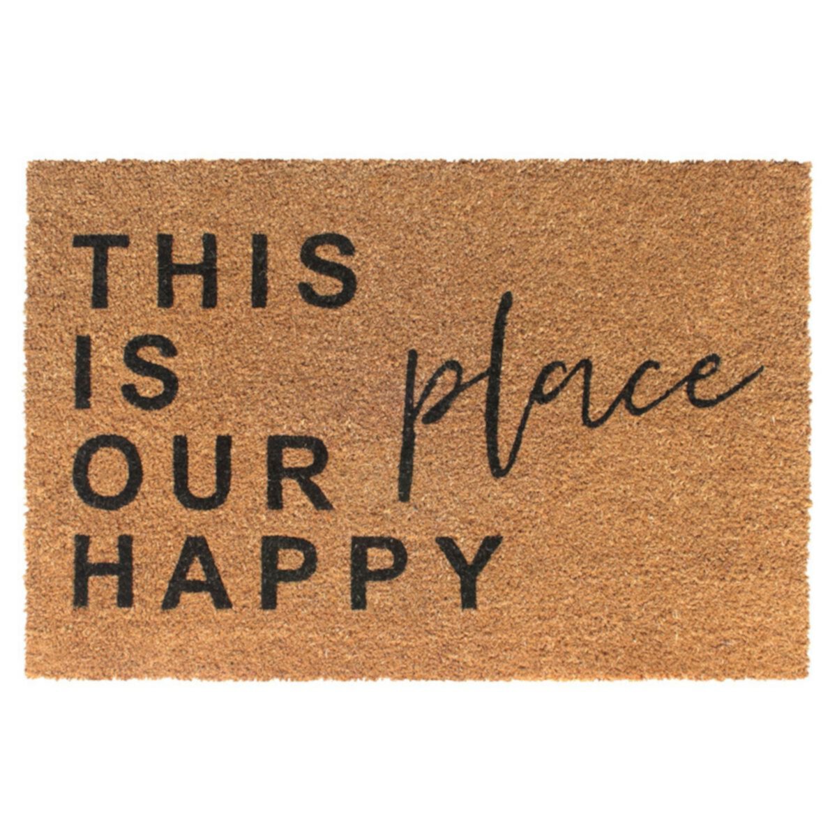 Коврик RugSmith «Это наше счастливое место» — 24 x 36 дюймов RugSmith