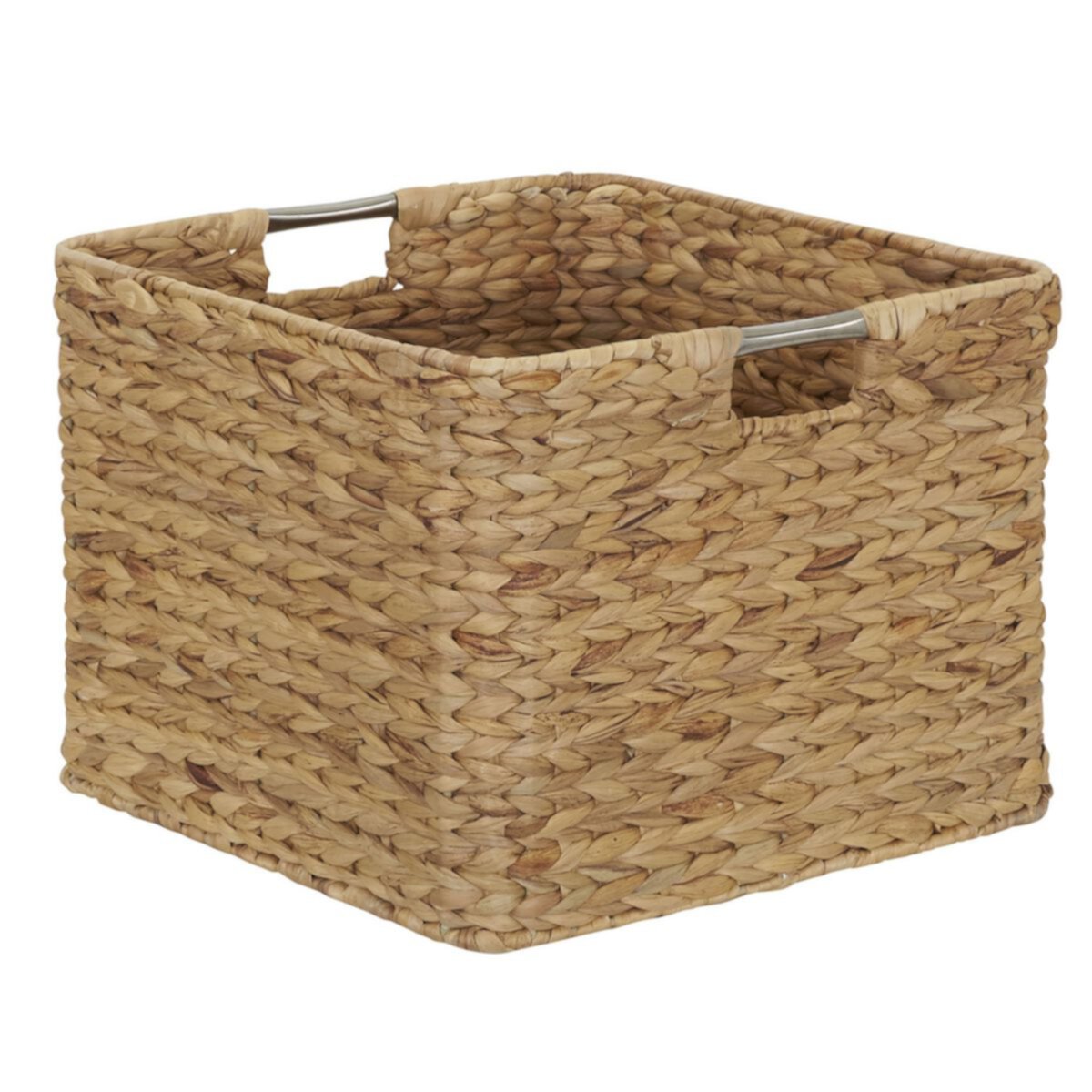 Household Essentials Square Hyacinth Wicker Basket Household Essentials