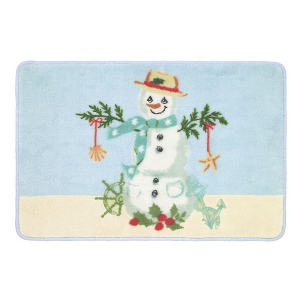 Avanti Coastal Snowman Bath Rug Avanti