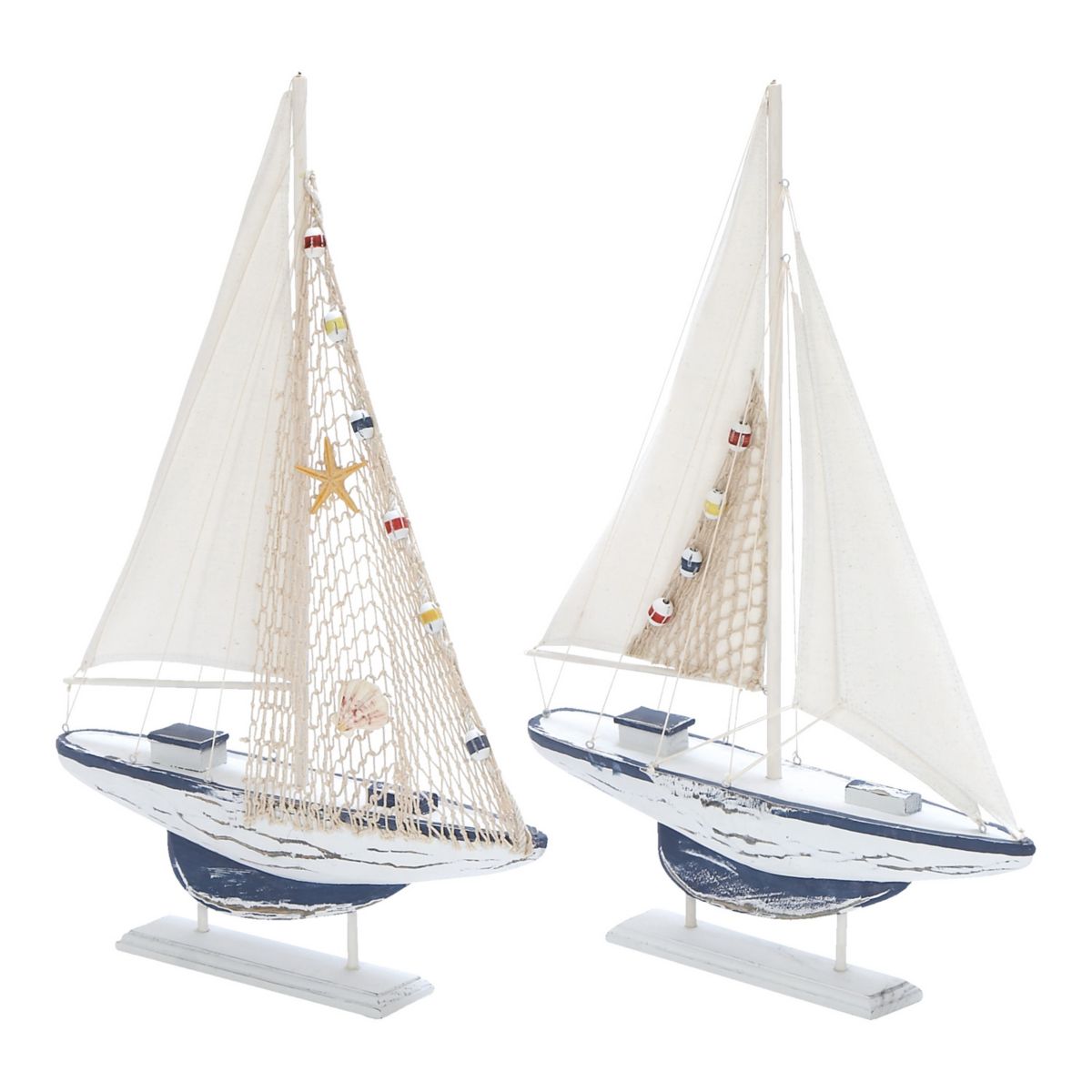 Stella & Eve Coastal Sailing Boat Sculpture Floor Decor Набор из 2 предметов Stella & Eve