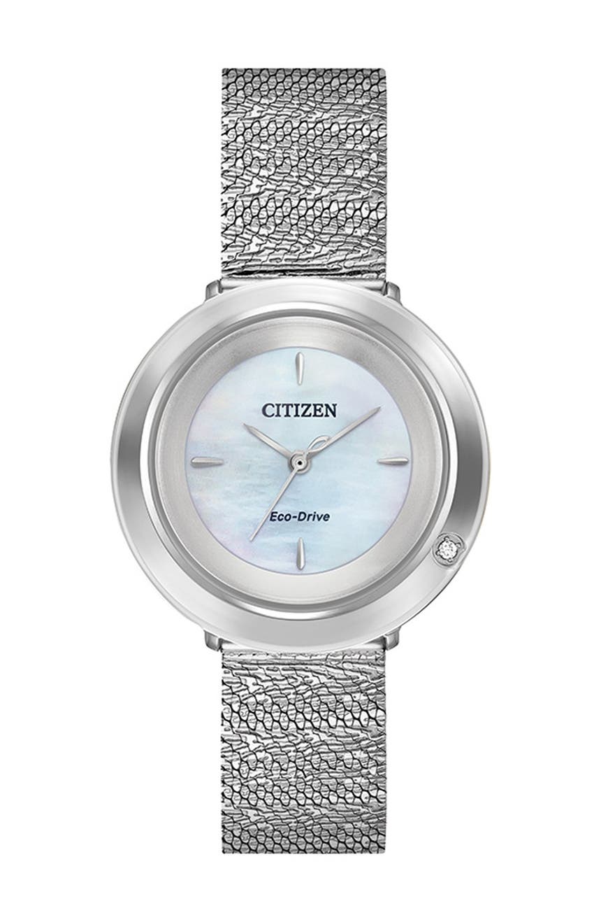 Женские часы Eco-Drive L Ambiluna с браслетом из нержавеющей стали, 32 мм Citizen