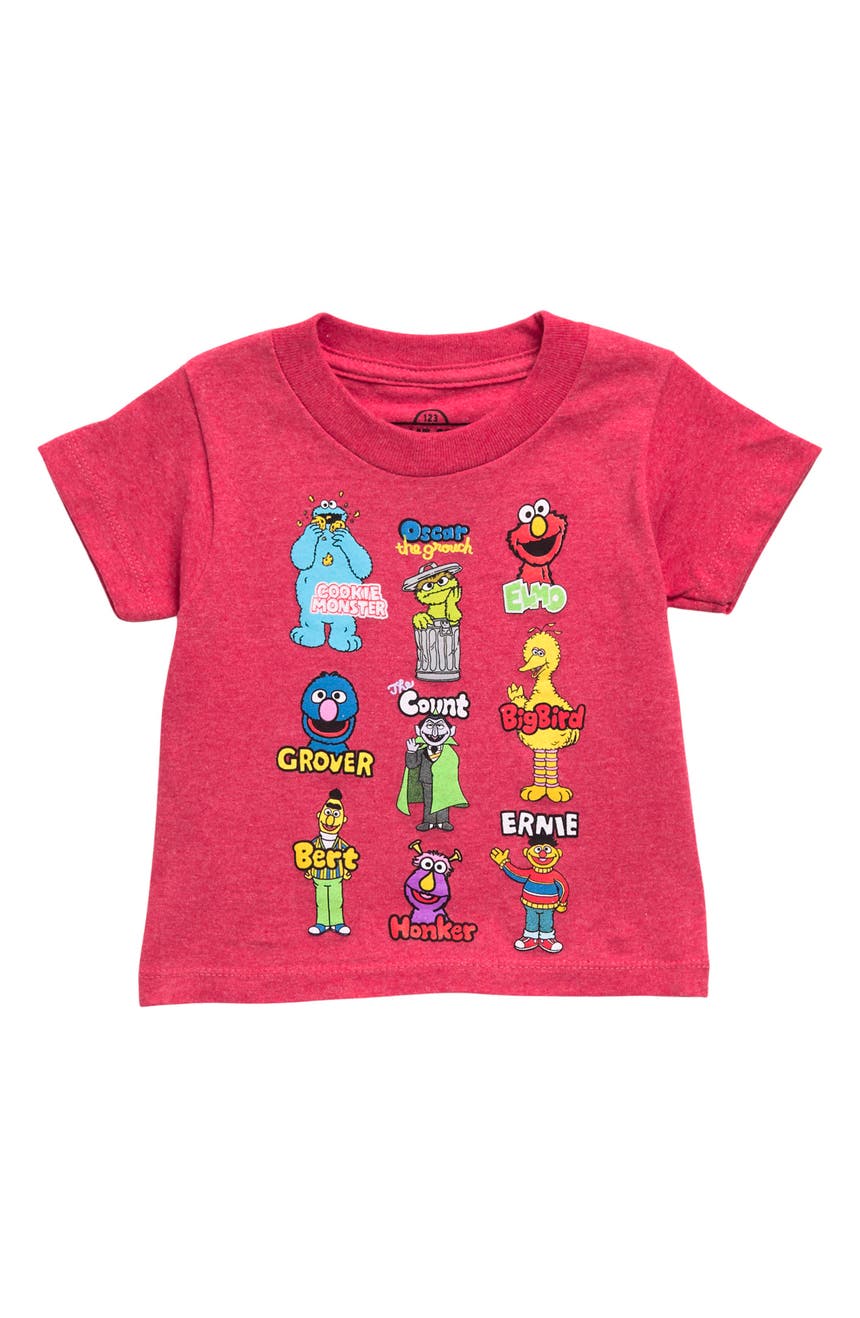 x Sesame Street<sup>®</sup> Kids' Loose Faces Graphic Tee Mighty Fine